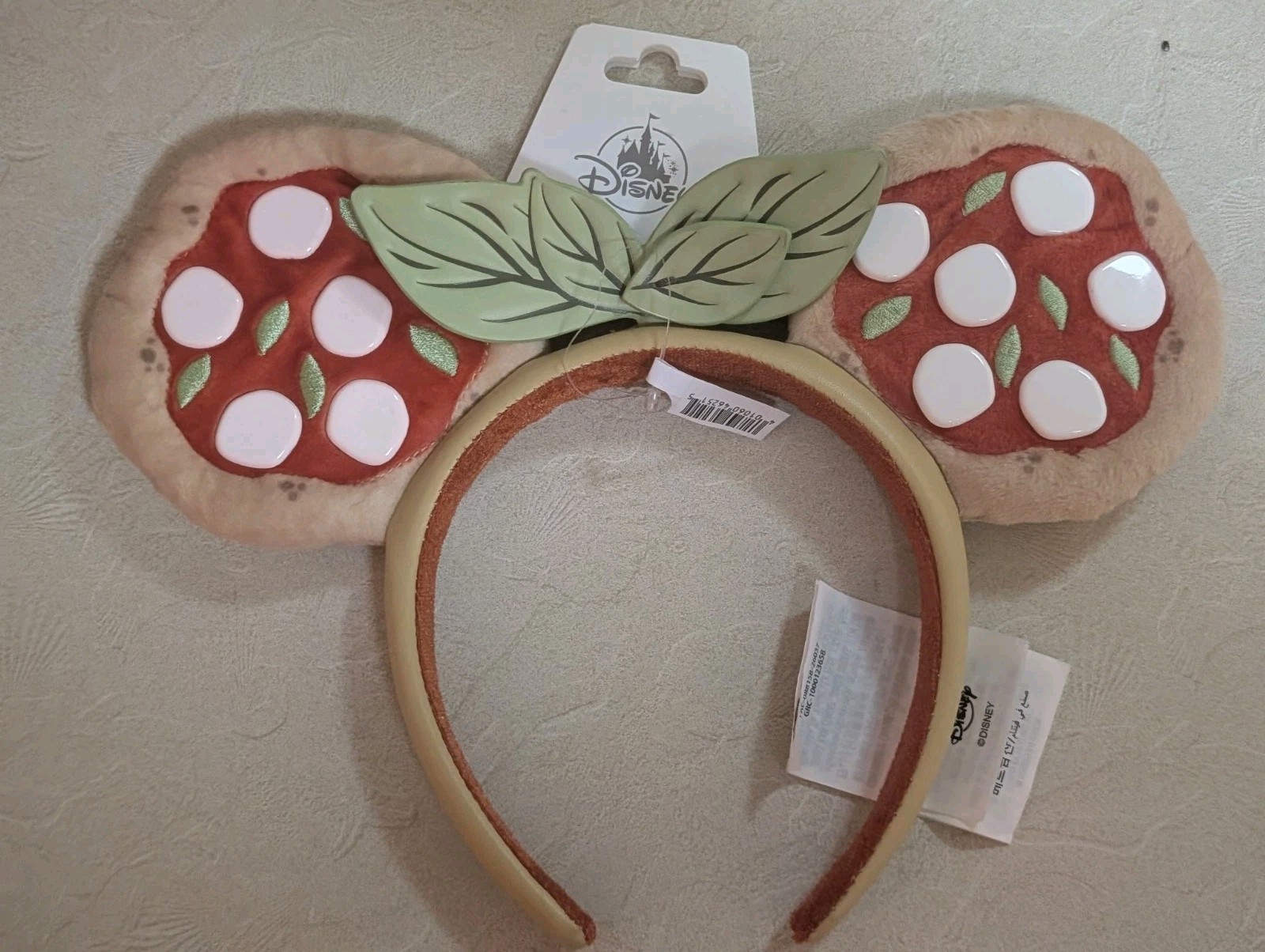 Disney Parks EPCOT World Showcase Italy Plush Pizza Ears Headband New 2026 Disney Parks EPCOT World Showcase Italy Plush Pizza Ears Headband New 2026
