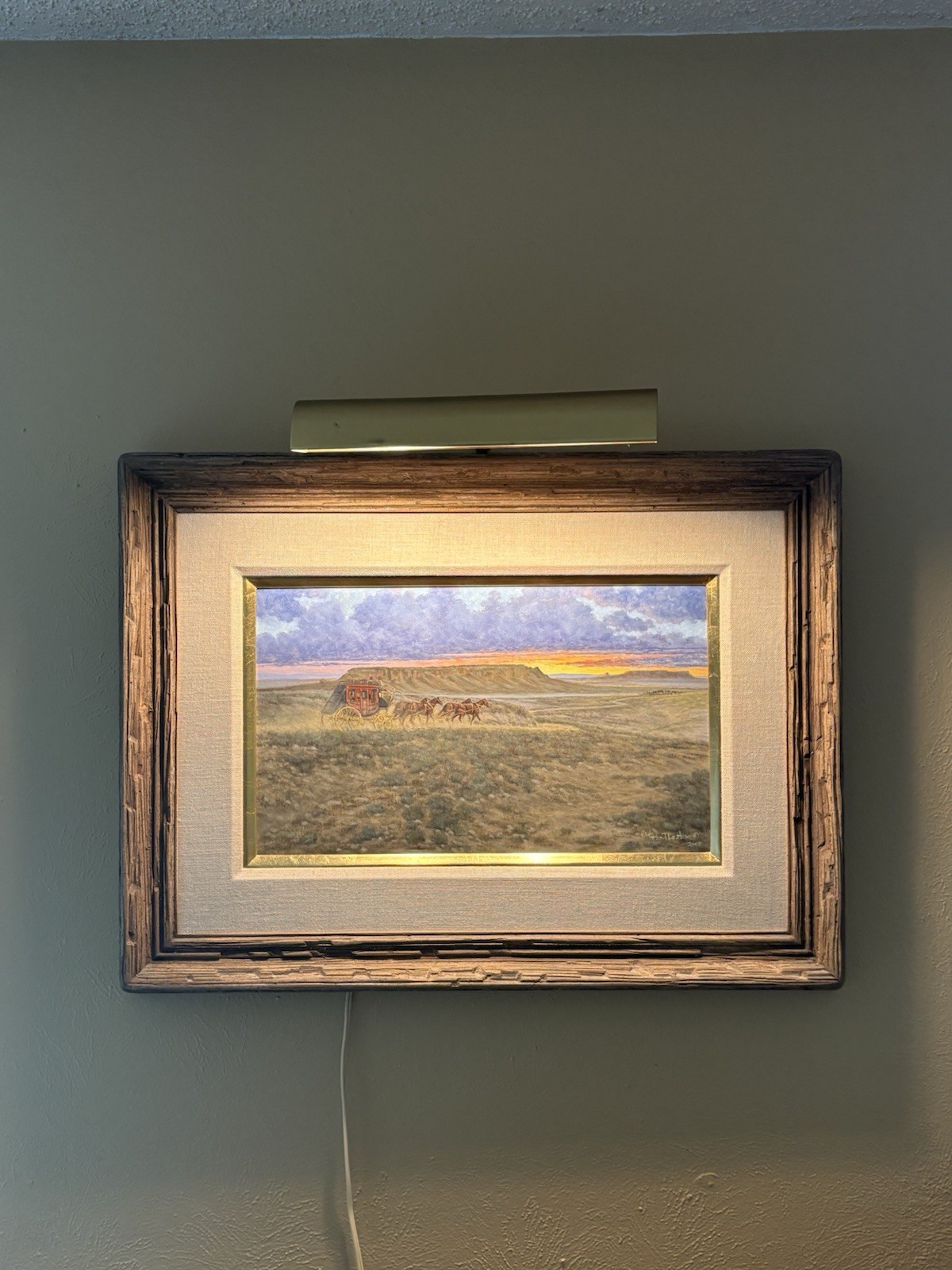 Pete Plastow (1930-2021) Original Western Oil Painting On Board 2003
