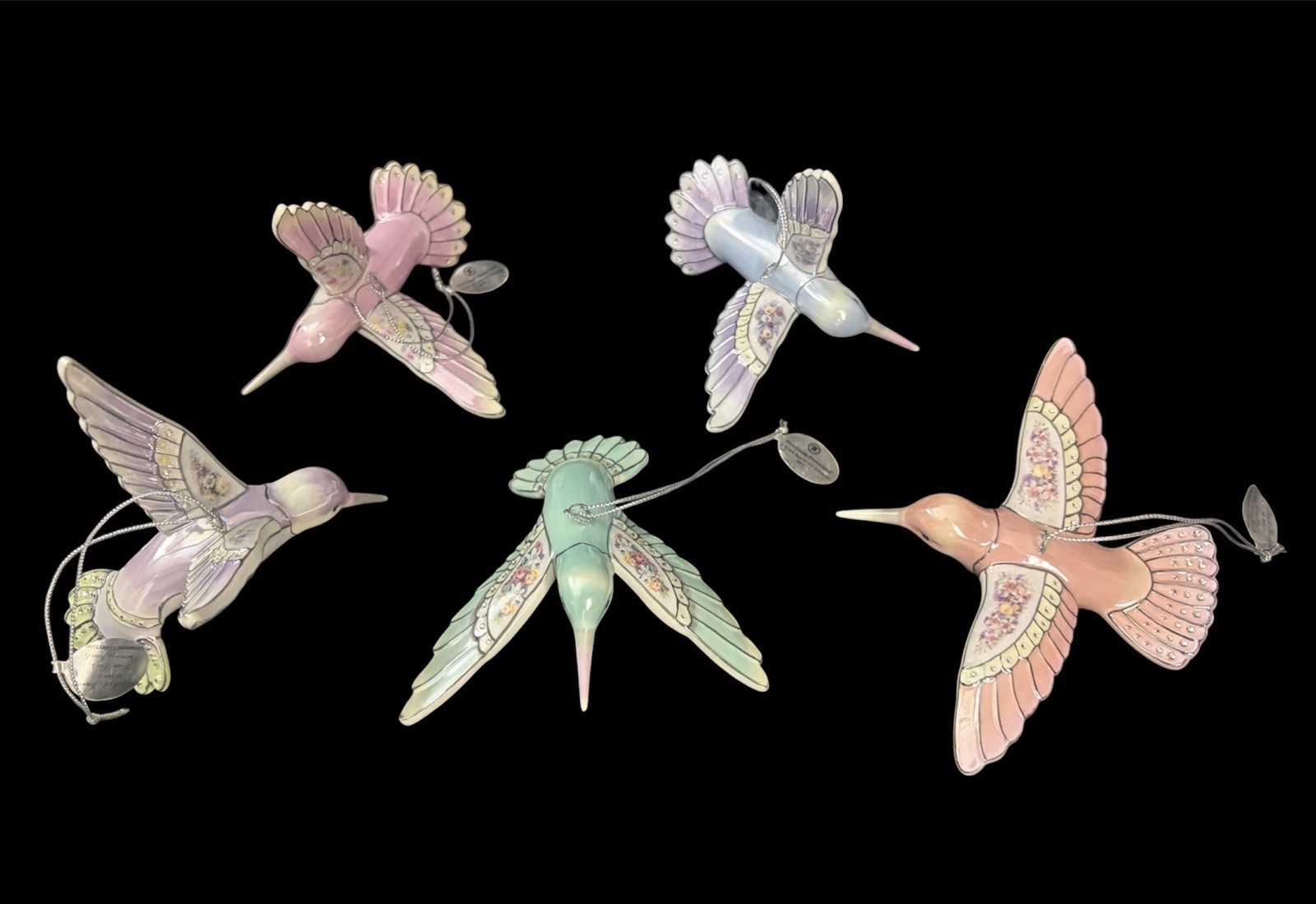 Lena Liu's 5 Hummingbird Precious Jewels Blooming Lily Bradford Edition - New