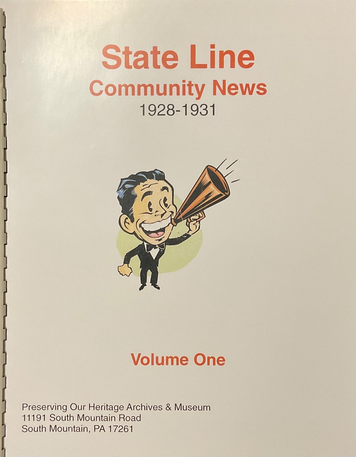 State Line, PA 1928-1931 history book