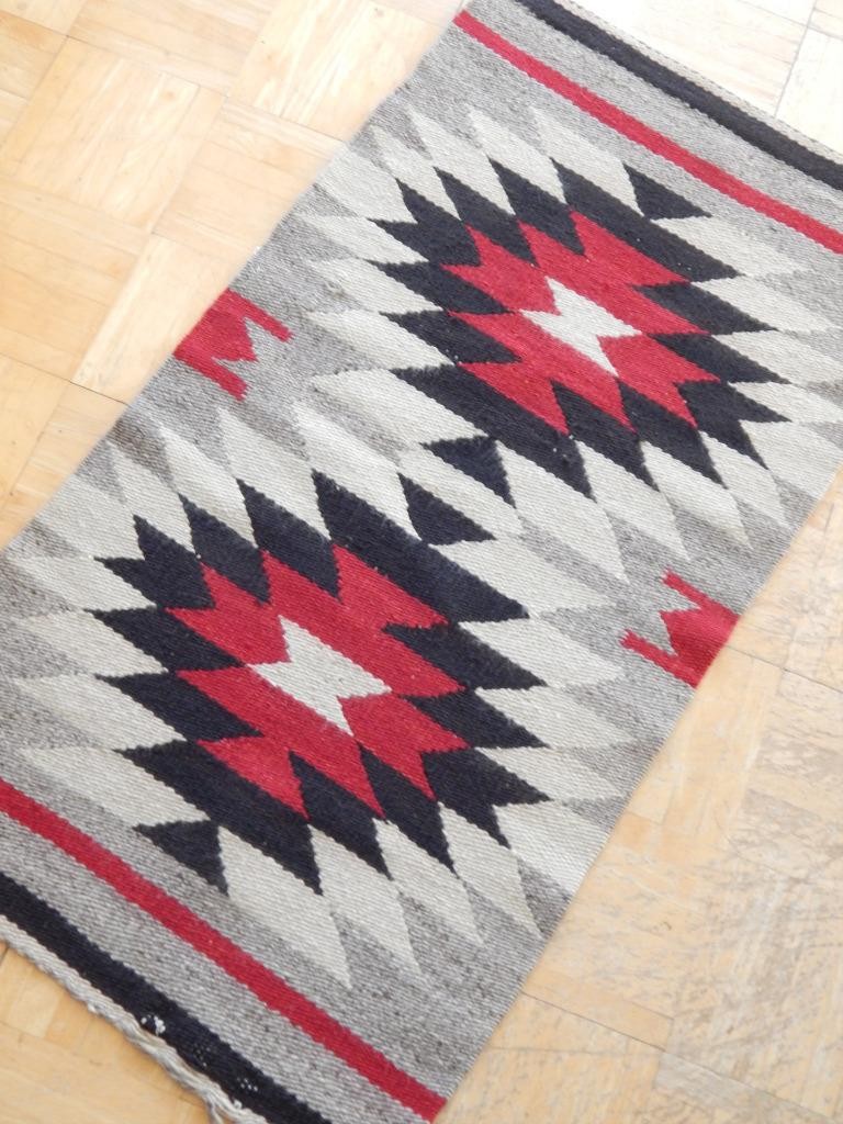 ANTIQUE NAVAJO CRYSTAL TRADING POST RUNNER RUG WEAVING -  1900-1915 NOT A GALLUP