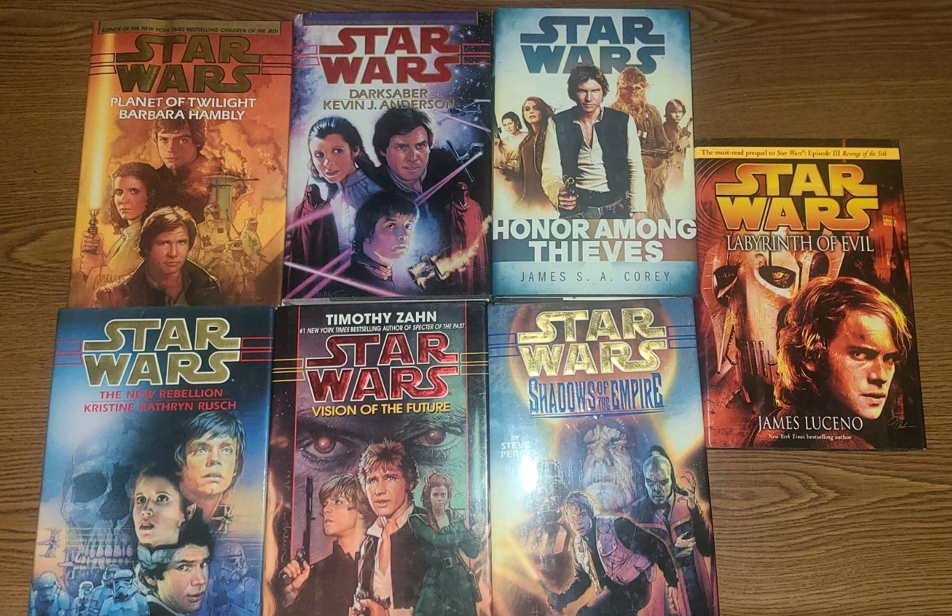Star Wars Hardcover Book Lot of 7 Legends Zahn Luceno Perry Corey