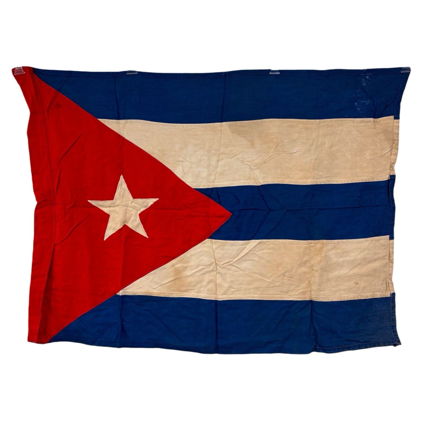 Vintage 1940-50s Cuba Flag Sewn Cuban Cuba Flag 24\