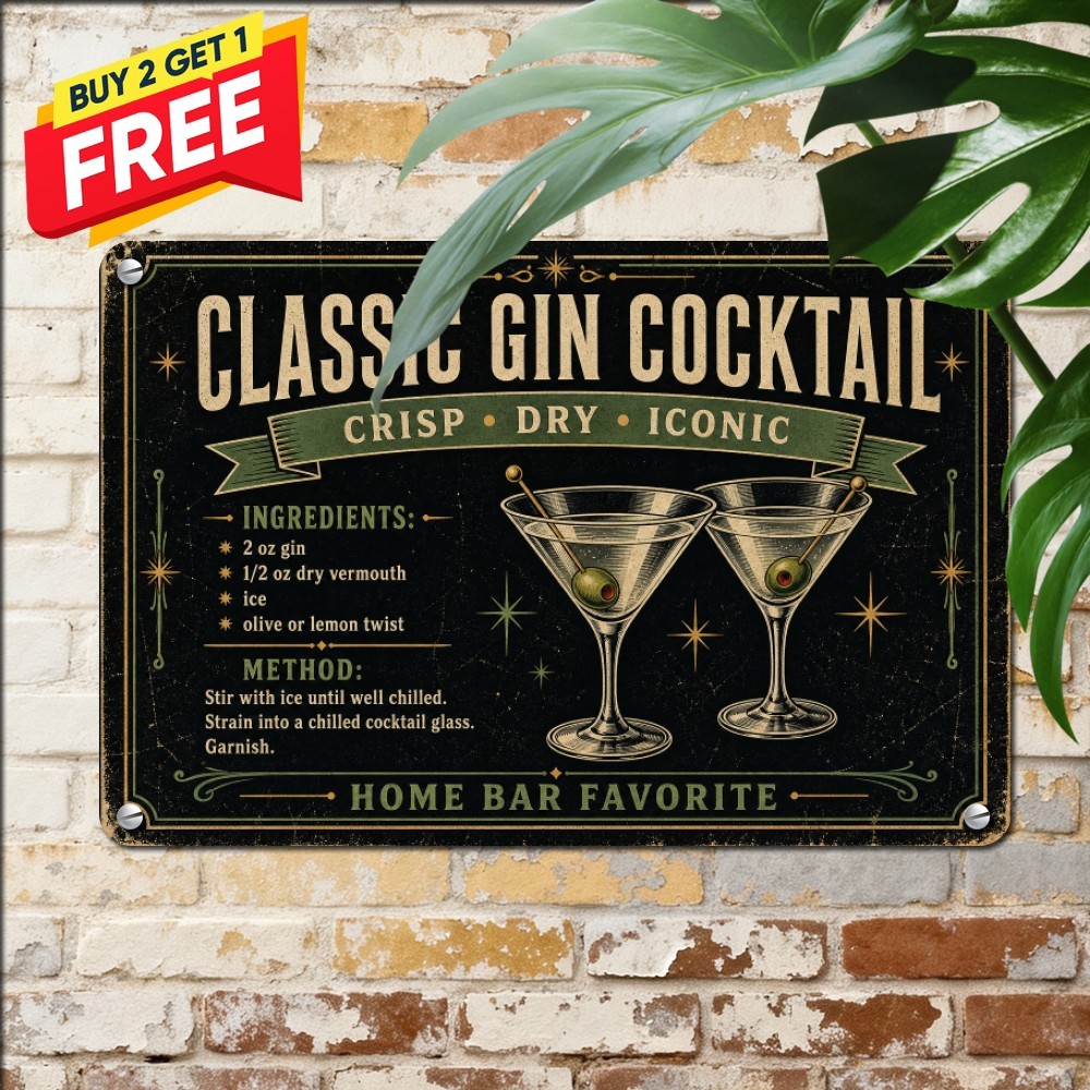 martini cocktail recipe signs dcor