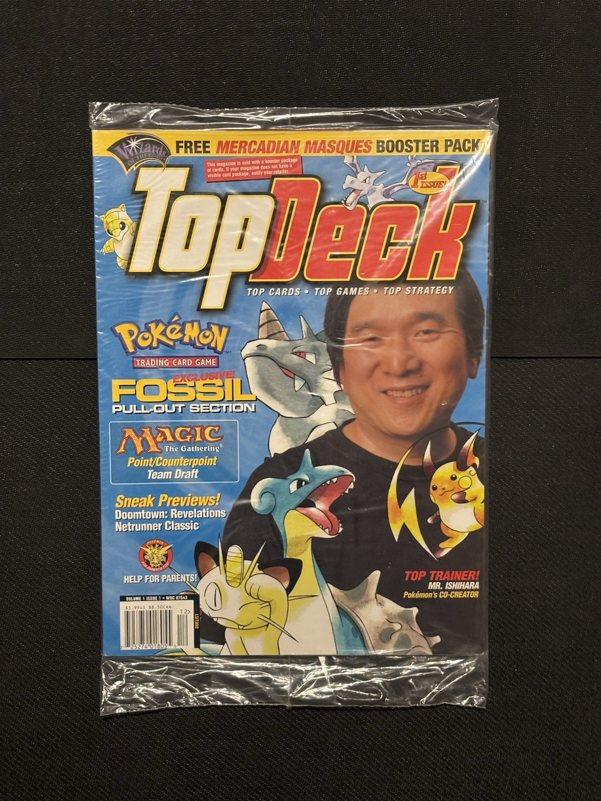 Sealed TopDeck Magazine Volume 1 Issue 1 w/ Kabuto W Stamp Promo & MTG Booster