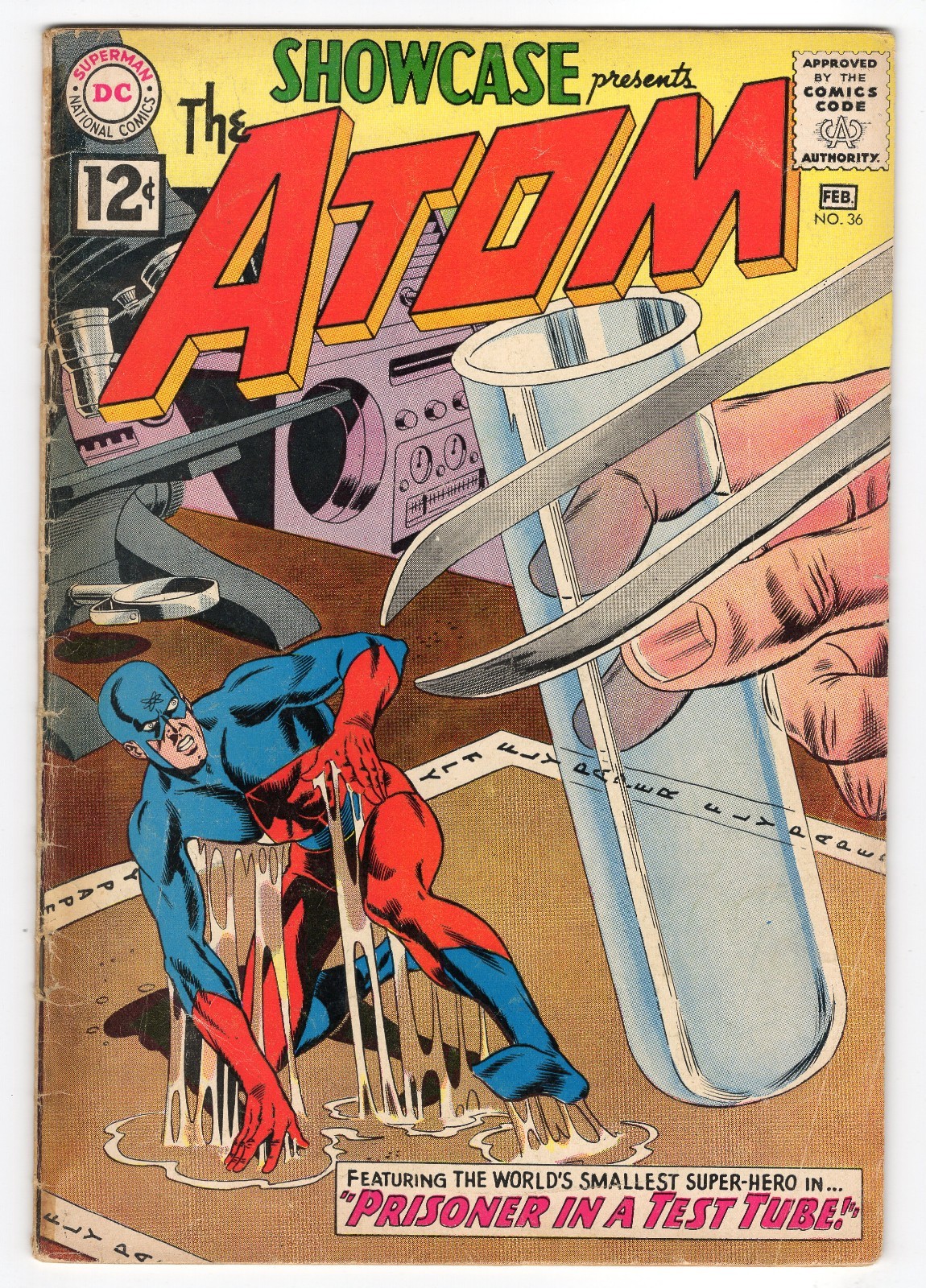 Showcase 36 1961 DC Comics VG- 3.5 3rd Silver Age App Of The Atom