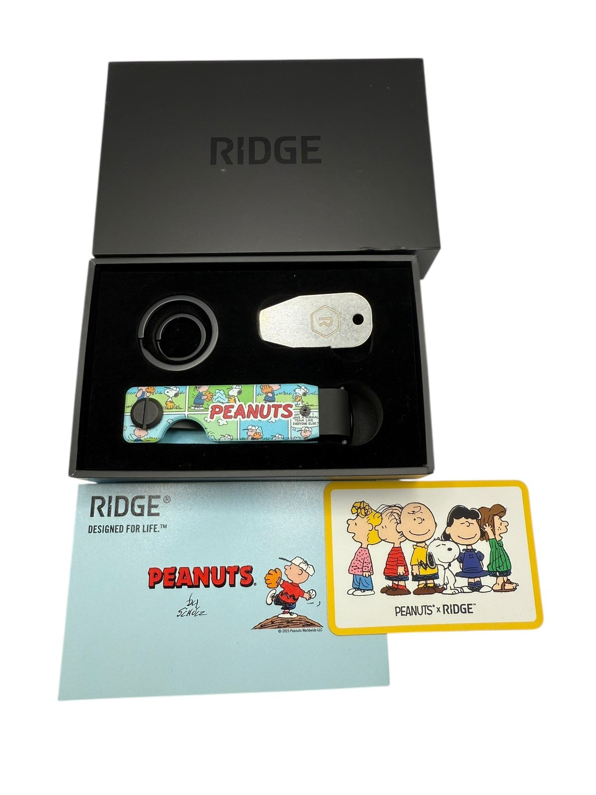 RIDGE Peanuts Sunday Strip Keycase Keychain NIB Sold Out Online 