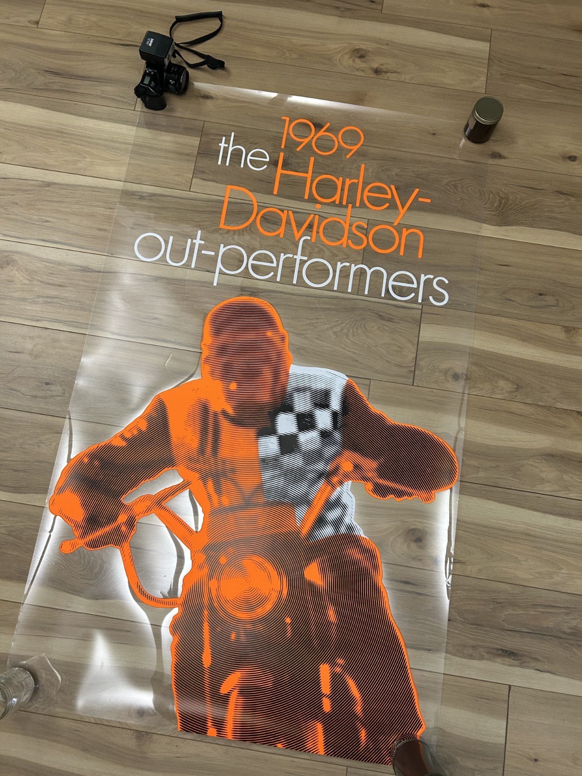 Vintage 1969 NOS Harley Davidson Dealership Advertisement with Corporate Letter