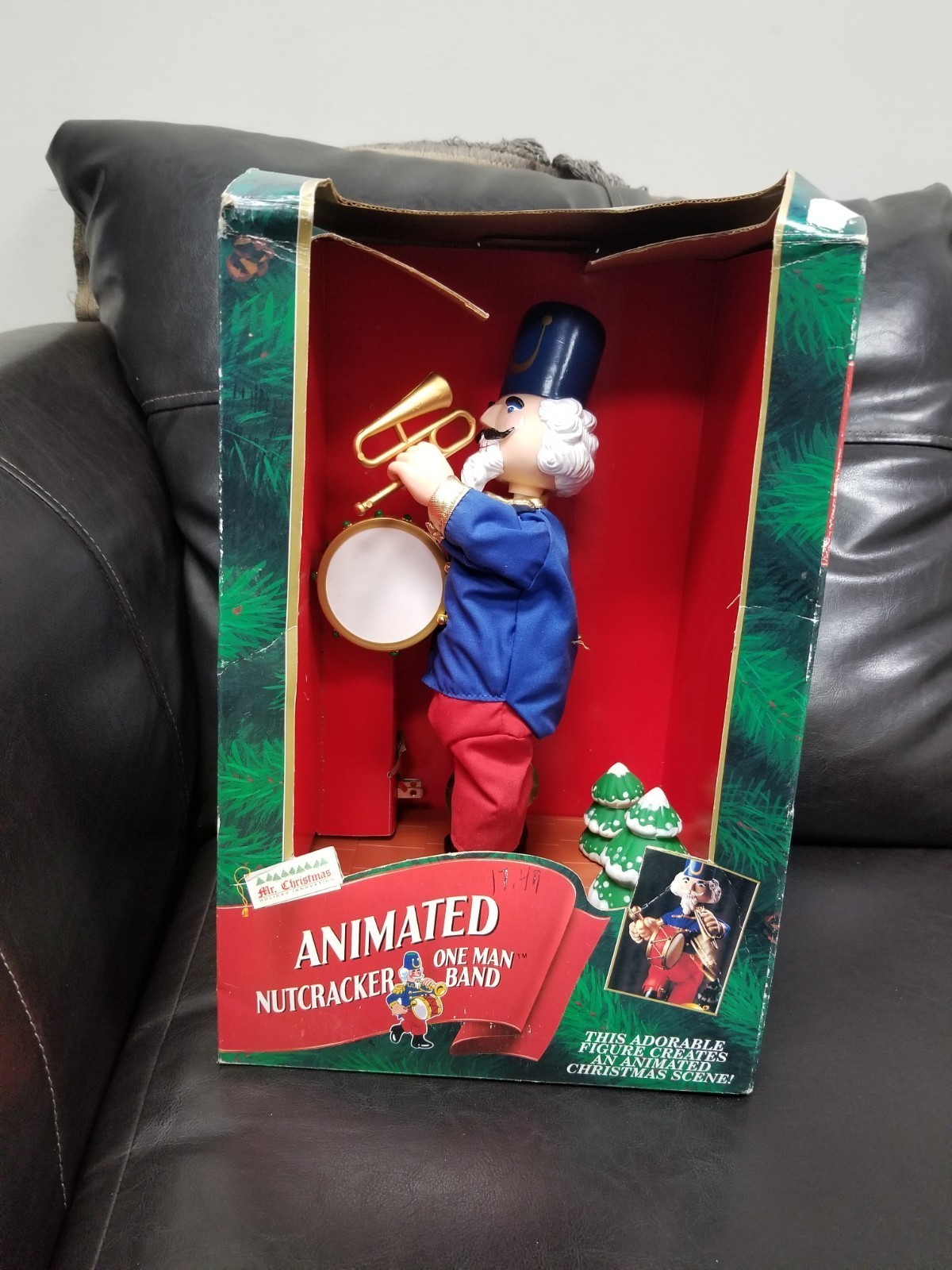 *VINTAGE* 1994 MR. CHRISTMAS ANIMATED NUTCRACKER ONE MAN BAND NON MUSICAL TESTED