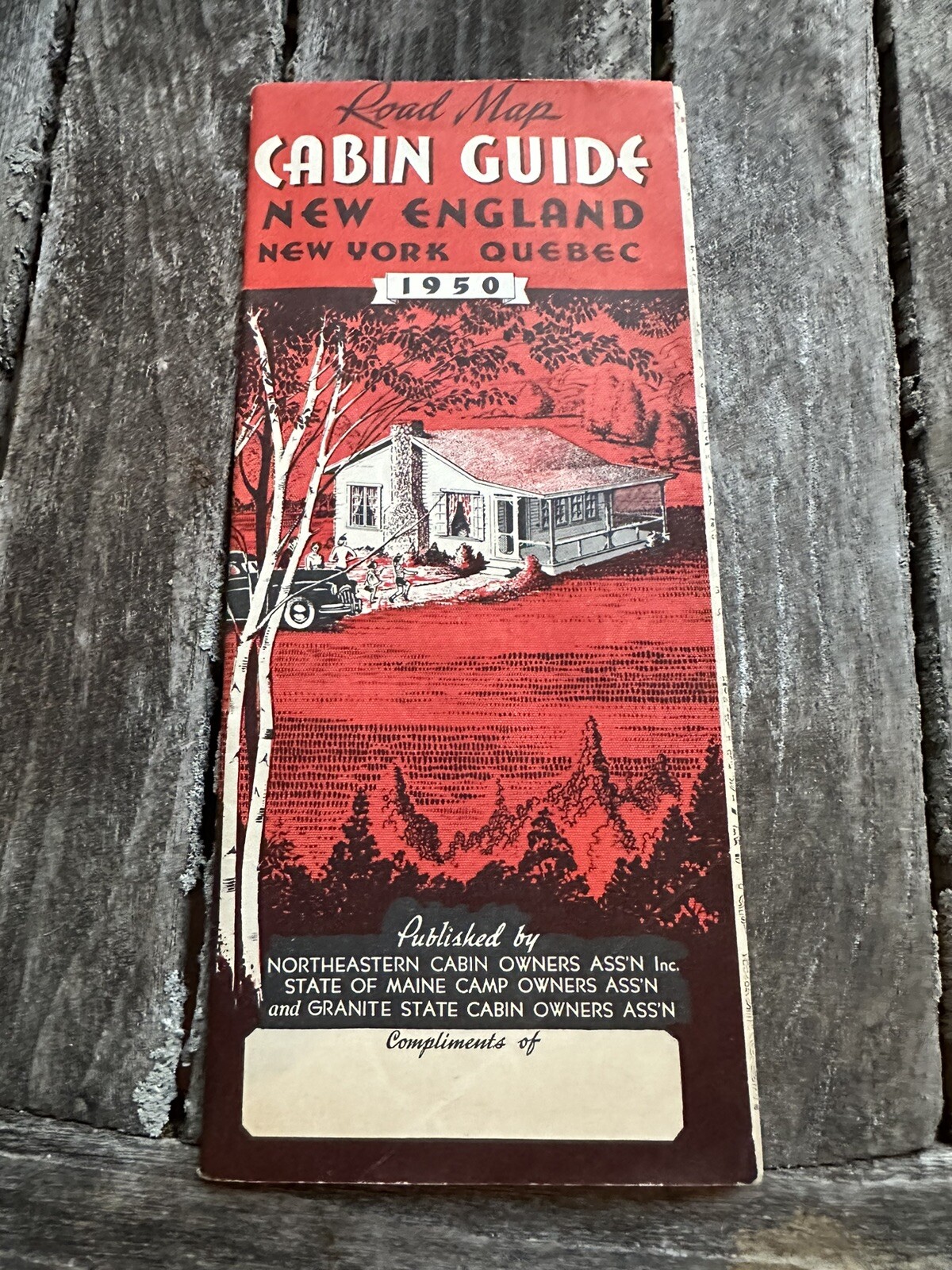 Vintage 1954-1955 Official Vermont State Highway Travel Road Map~B40