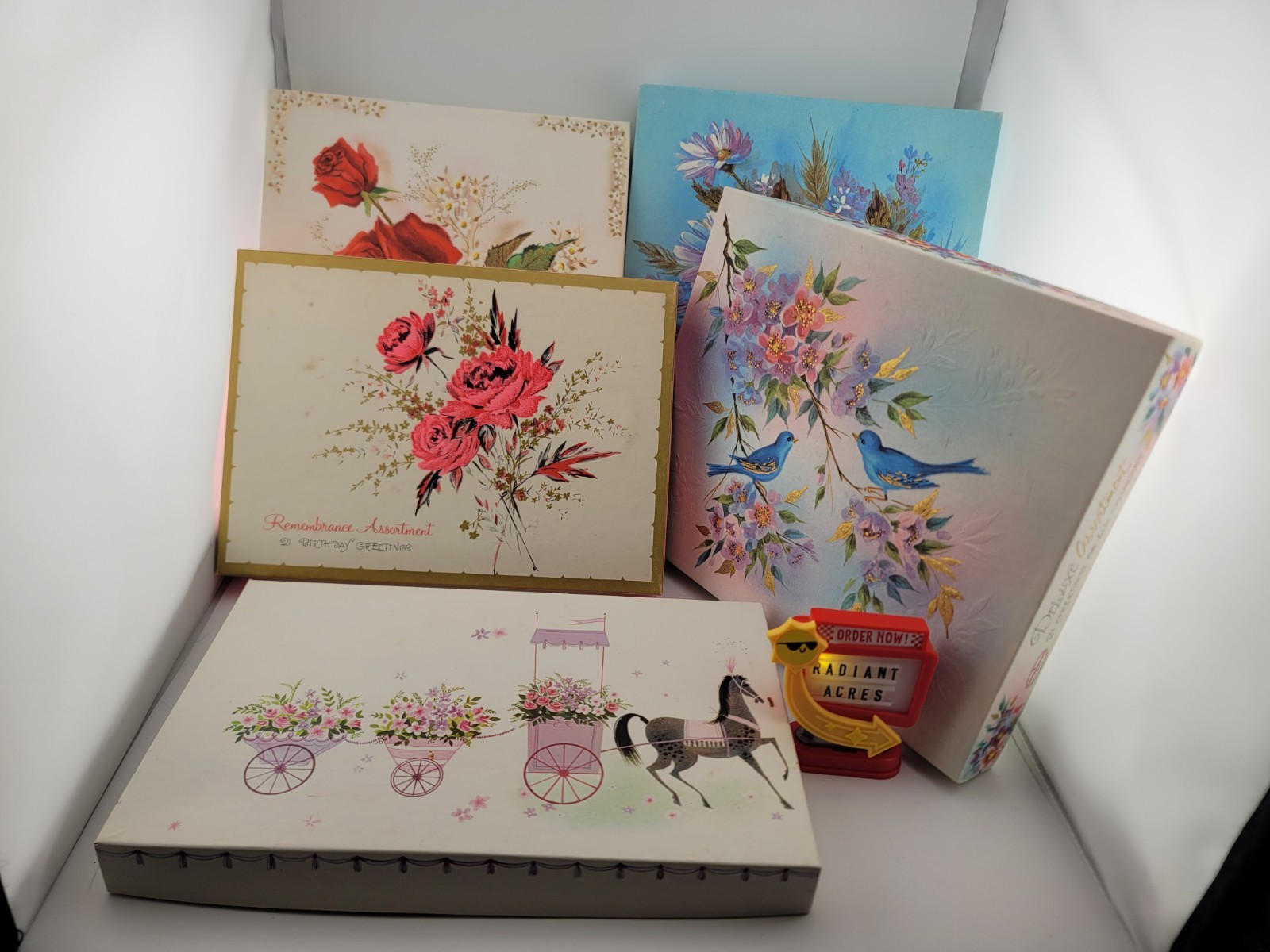 Lot Of 105 NOS Vintage 1960\'s Birthday Get Well Baby Greeting Cards & Envelopes