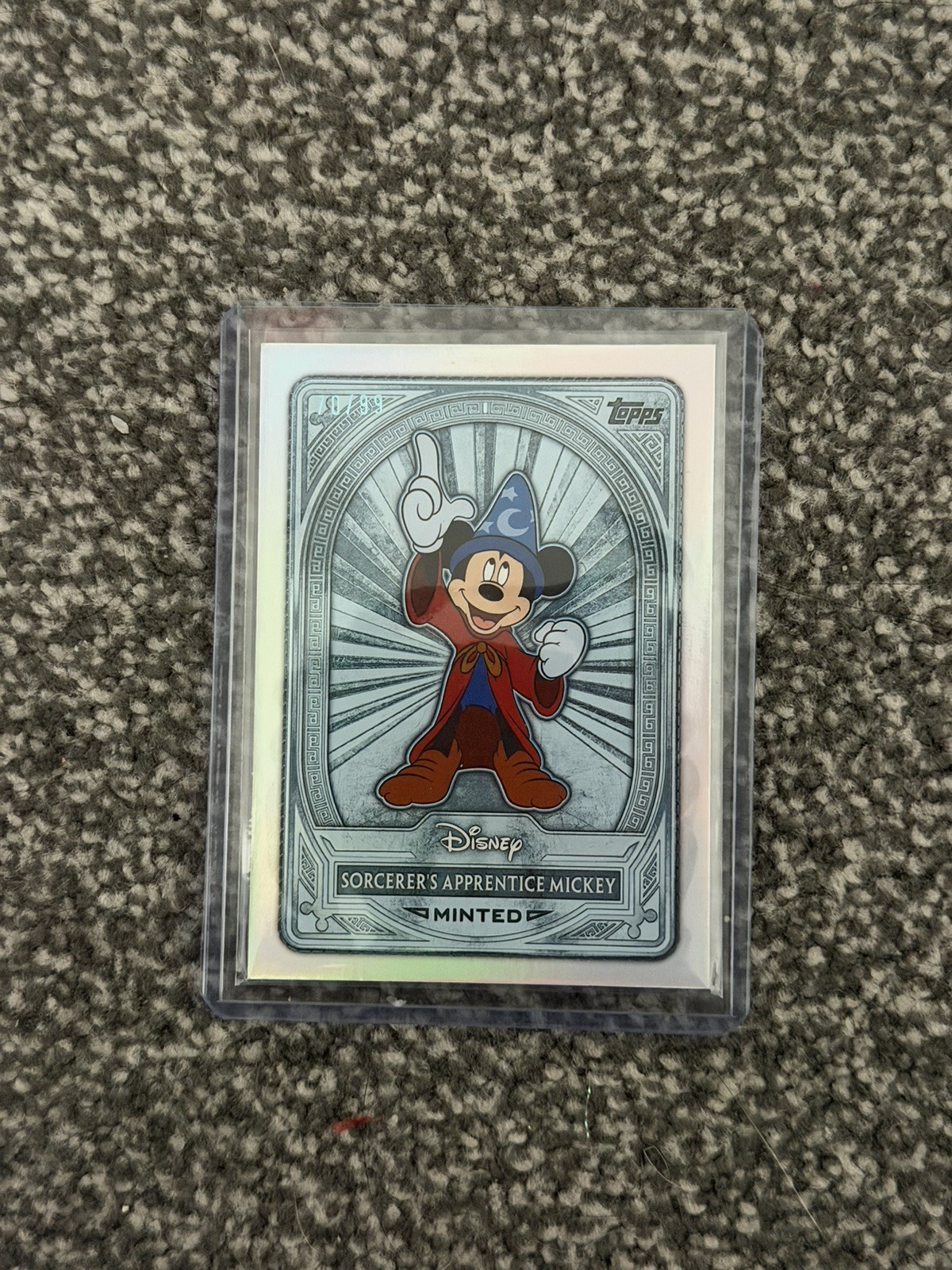 2025 Topps Disney Minted Platinum Sorcerer Apprentice Mickey 70/99