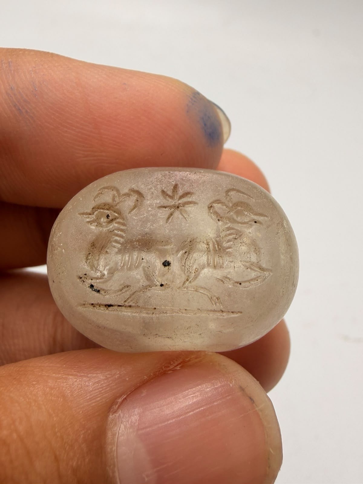 Lovely  Rare  Roman Old Rock Stone  Seal Intaglio Stone Stamp