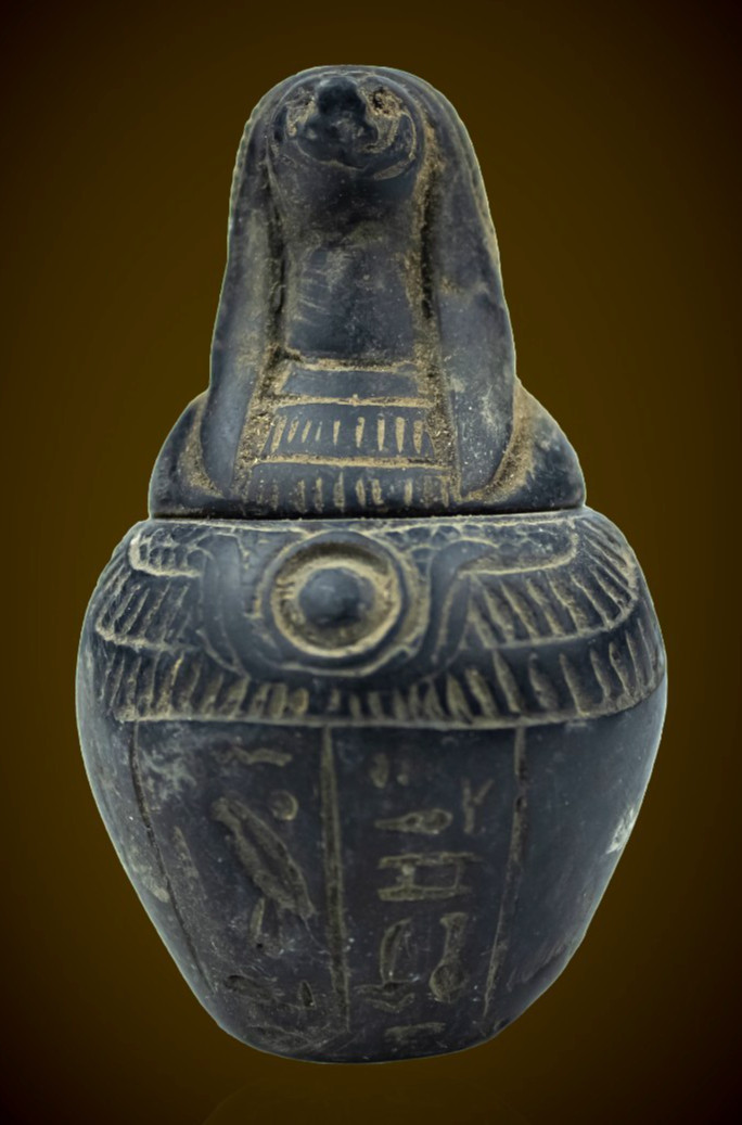 Egyptian Canopic Jar Authentic Ancient Egyptian Antique Statue Artifact BC