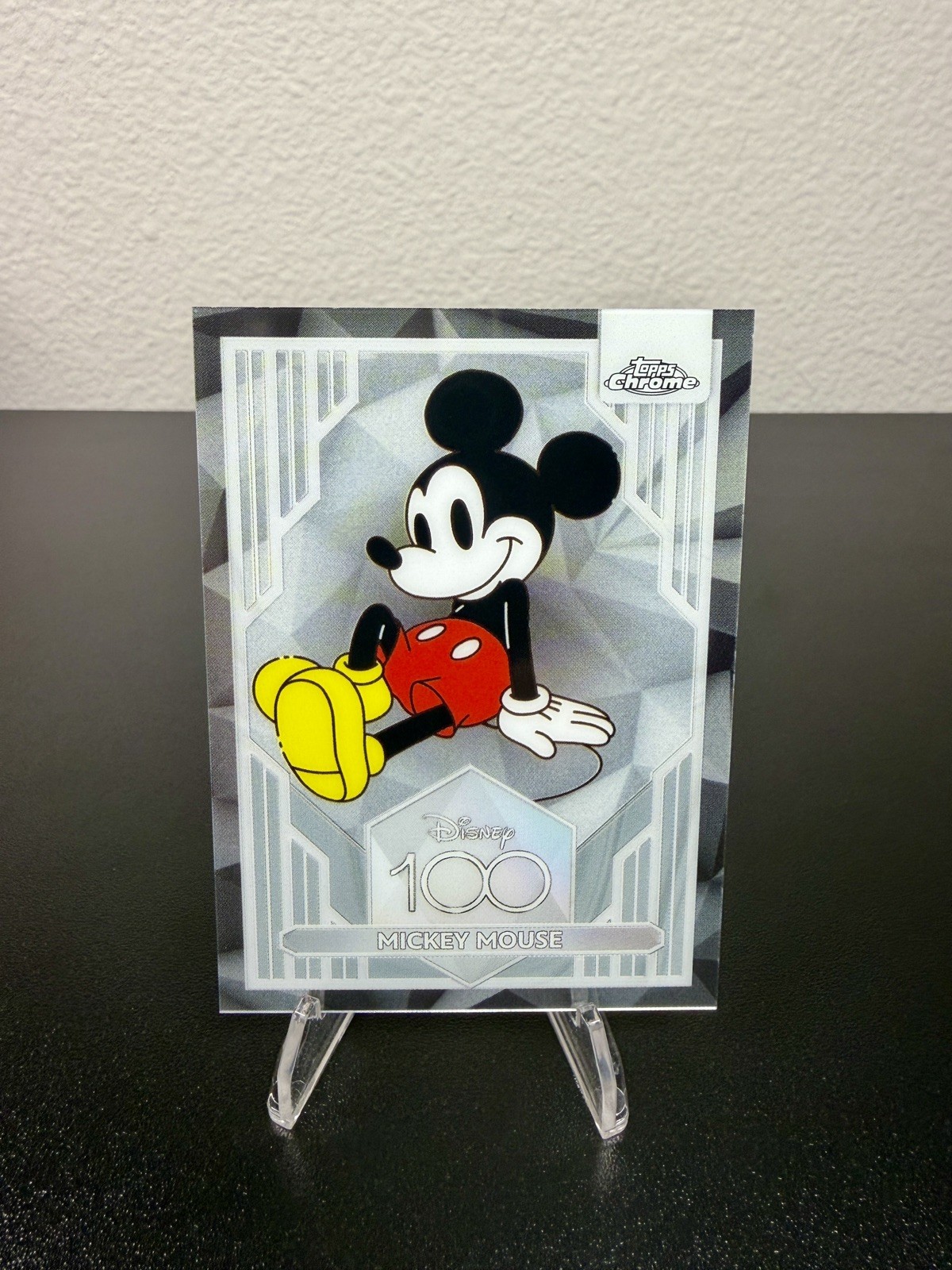 2023 TOPPS CHROME DISNEY 100 #1 MICKEY MOUSE Base D100