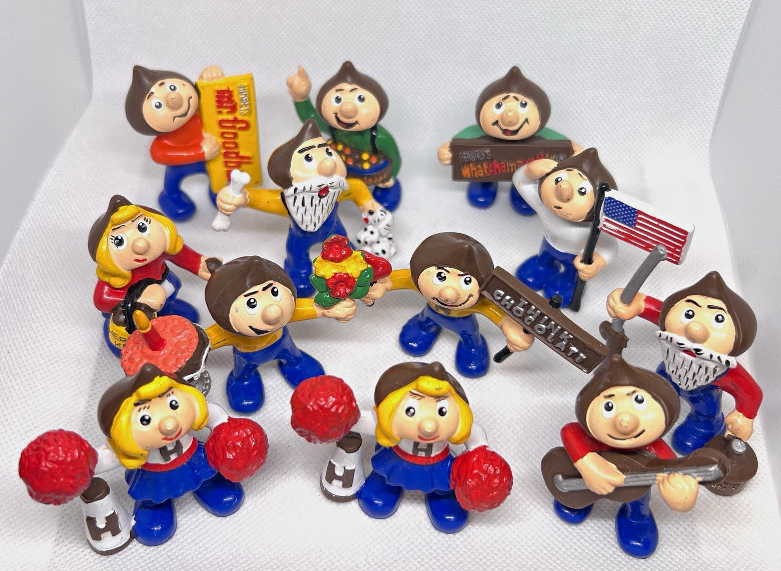 Vintage 1980s Hershkins PVC Figures Lot 11 Nicholas Gish Hershey Chocolate World