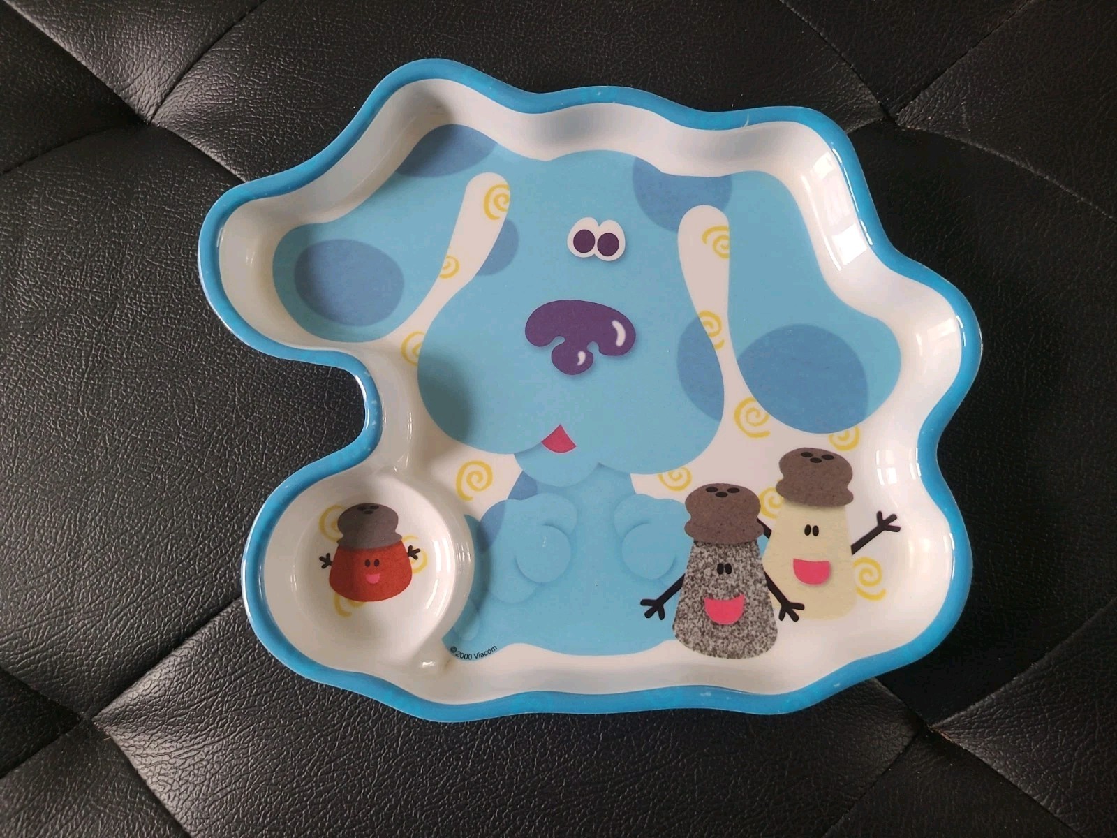 Vintage Blues Clues 3D Melamine Child Plate Salt Pepper & Paprika Fast Shipping