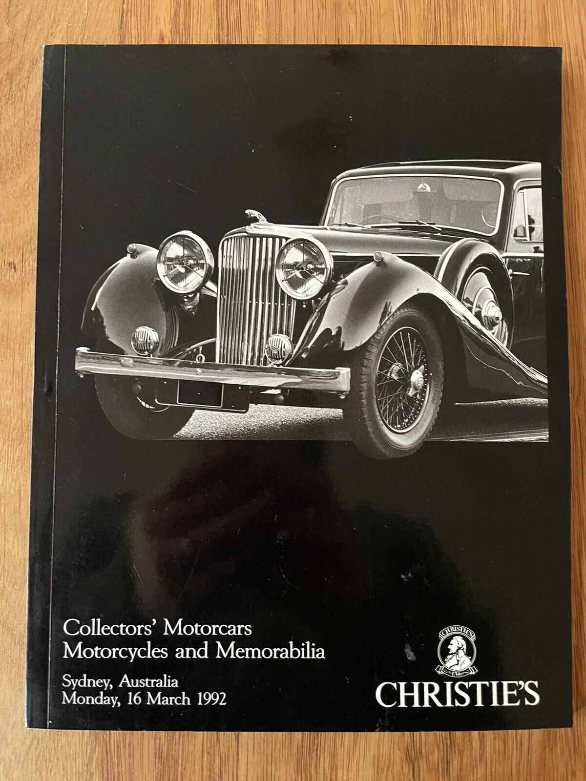 Christie's Collectors' Motorcars, Motorcycles Memorabilia 1992 Sydney catalogue