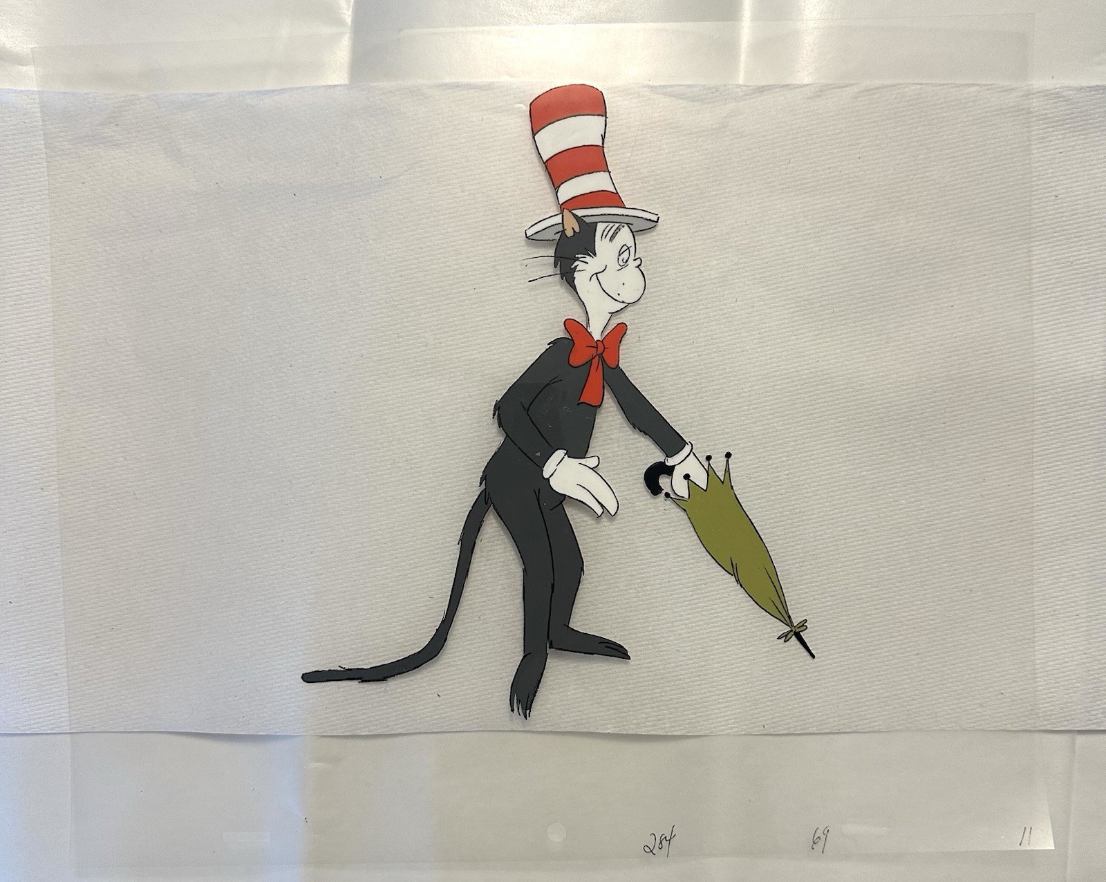 RARE 1971 CAT IN THE HAT DR SEUSS DePatie Freleng ORIGINAL PRODUCTION CEL