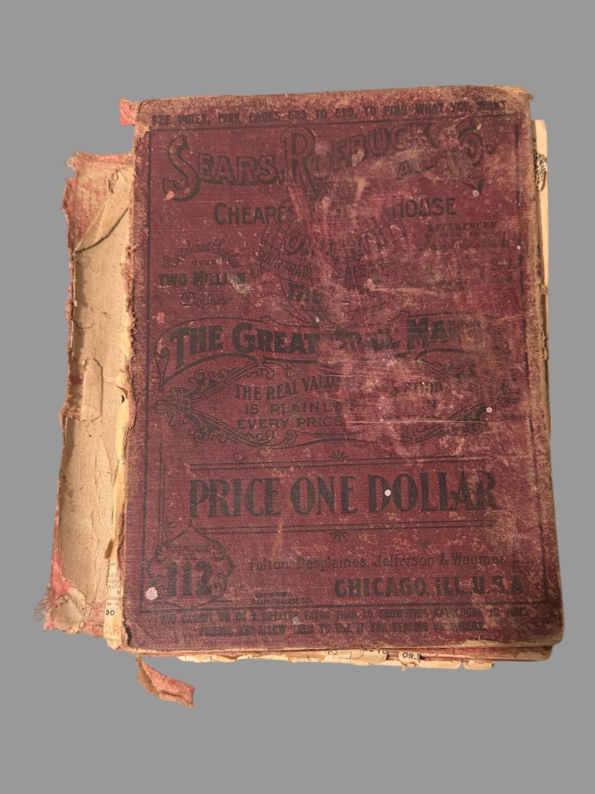 Vintage Sears Roebuck & Co. Catalog 112 Great Early 1900s Advertising Pages