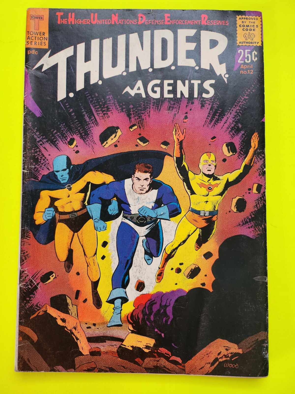 TOWER SILVER AGE THUNDER AGENTS 12 1967 VG/FN Art Wally Wood/Steve Ditko & More