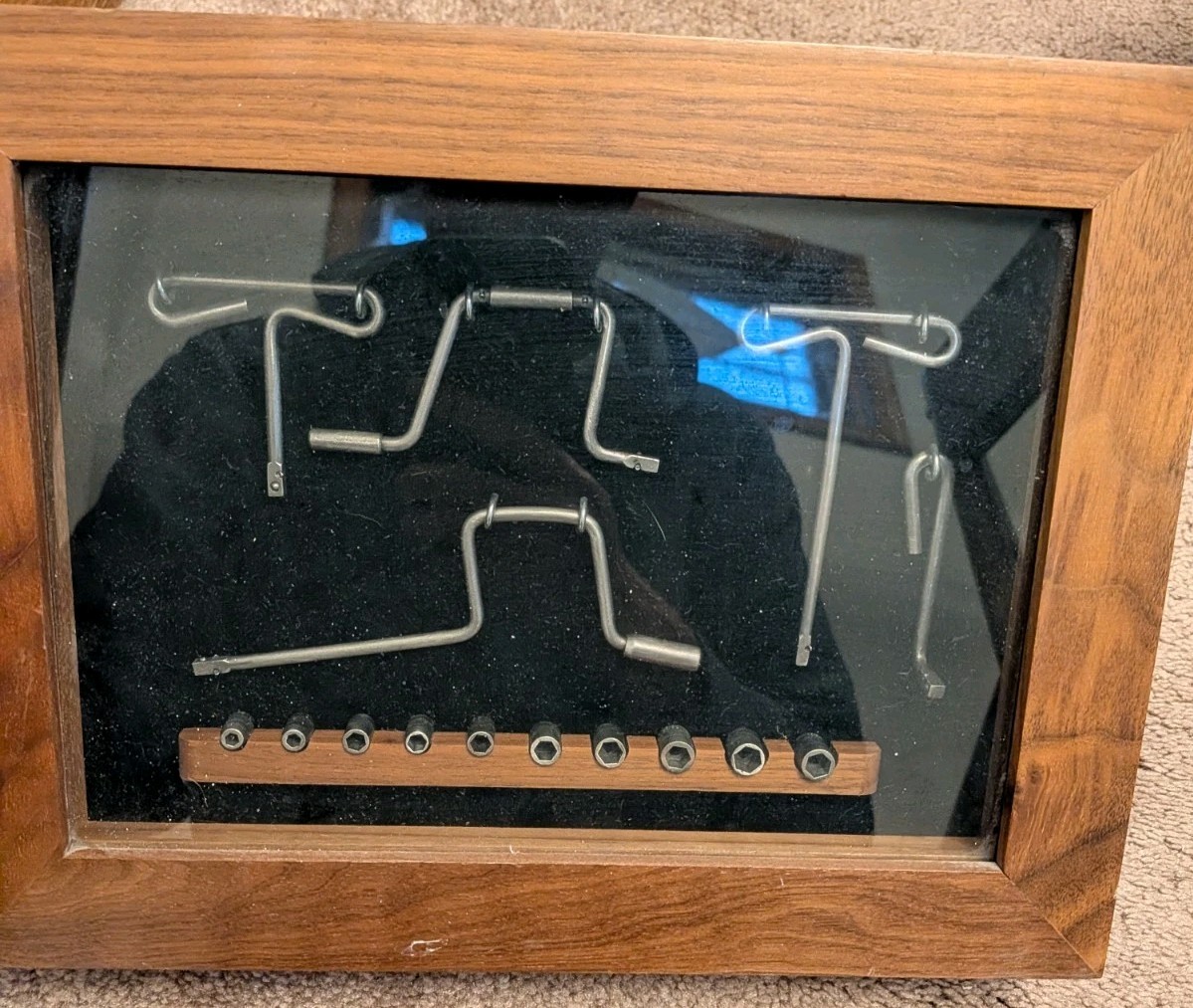 Snap-on Tools 70th 1990 1:3 Scale Tool Set w/ Display Case RARE Award