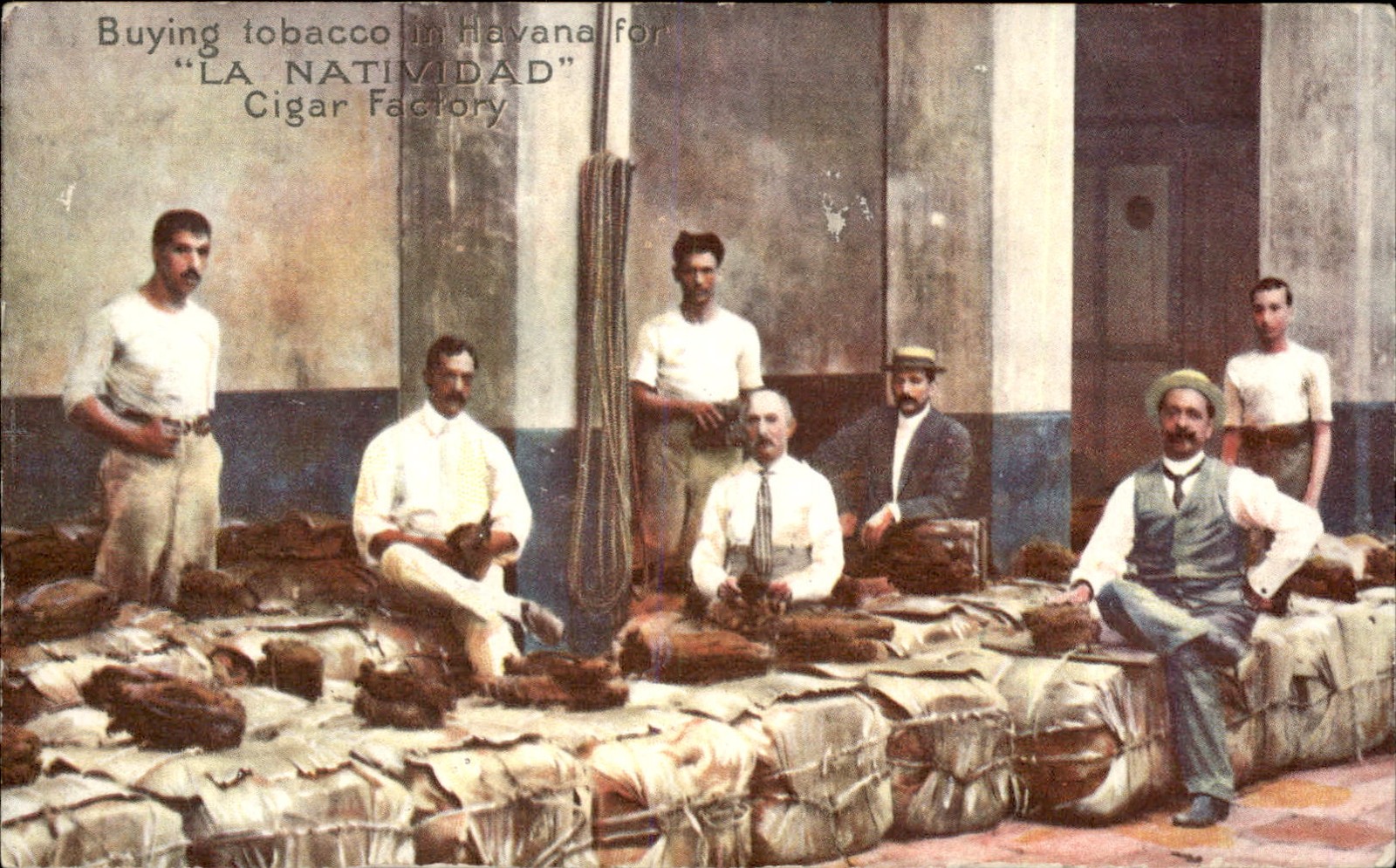 Havana Cigar Factory Workers La Natividad c1900s-10s Vintage Postcard