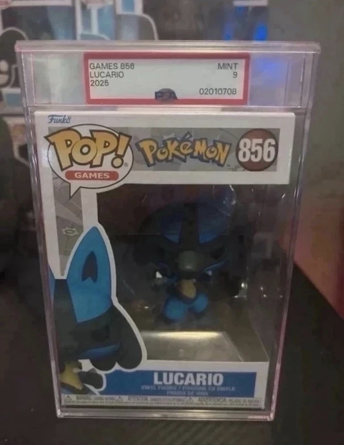 Funko Pop Vinyl: Pokémon Lucario #856 PSA Graded 9