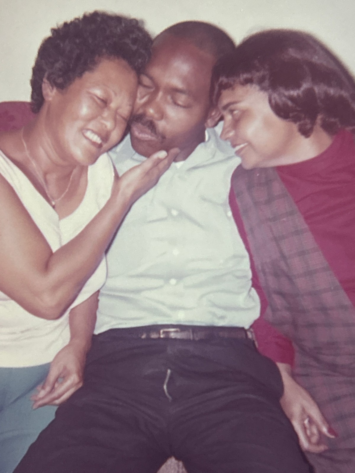 1970s African American Trio Laughing Couch Black Americana