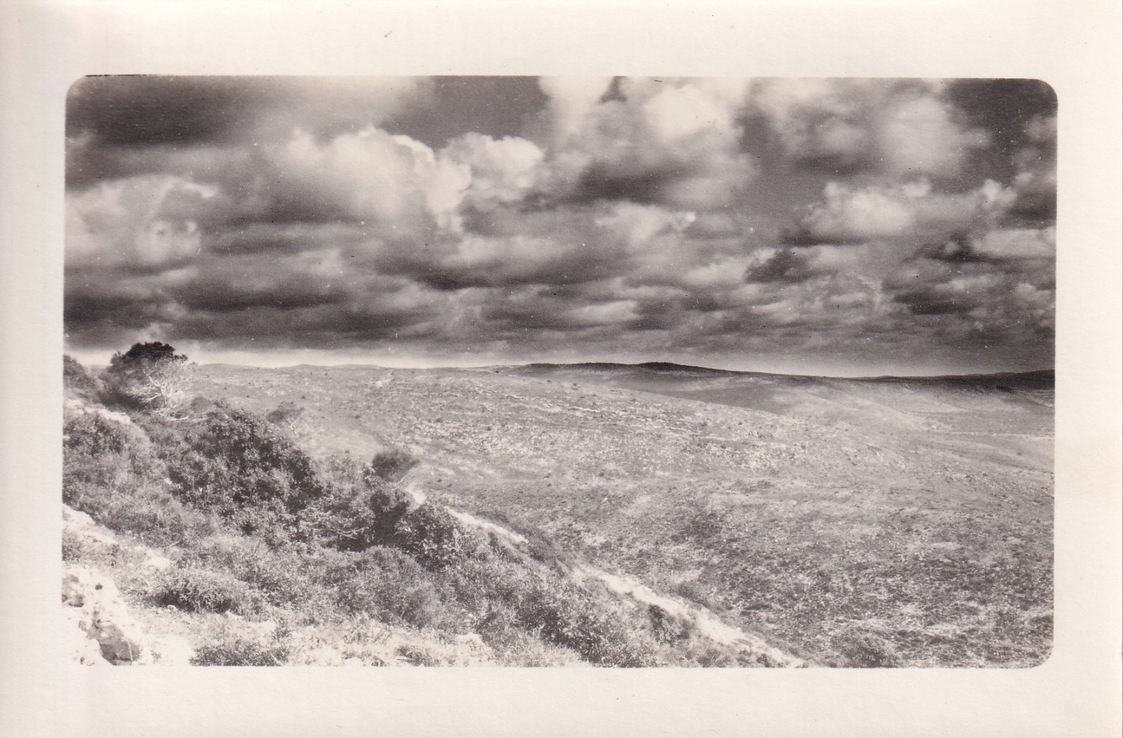 Rare 4x6 1920s Photo: Jerusalem, Palestine Isreal Judean Hills Bible Holy Land