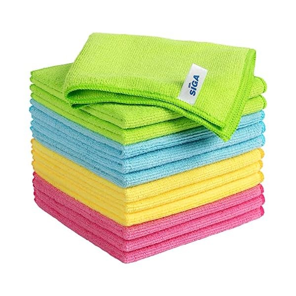 Microfiber Cleaning Cloths, Streak Free Microfiber Towels, 12 Pack