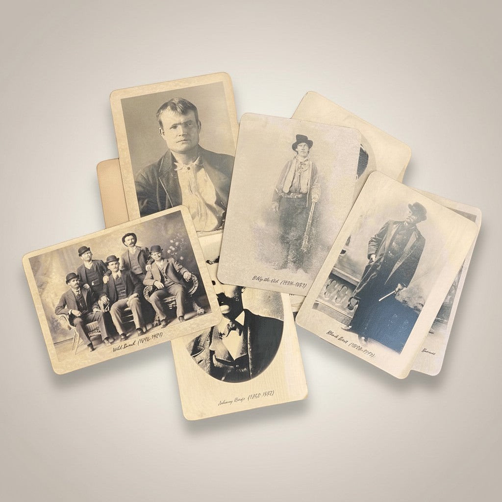 Outlaws Of The Old West Set Of 13 Photos