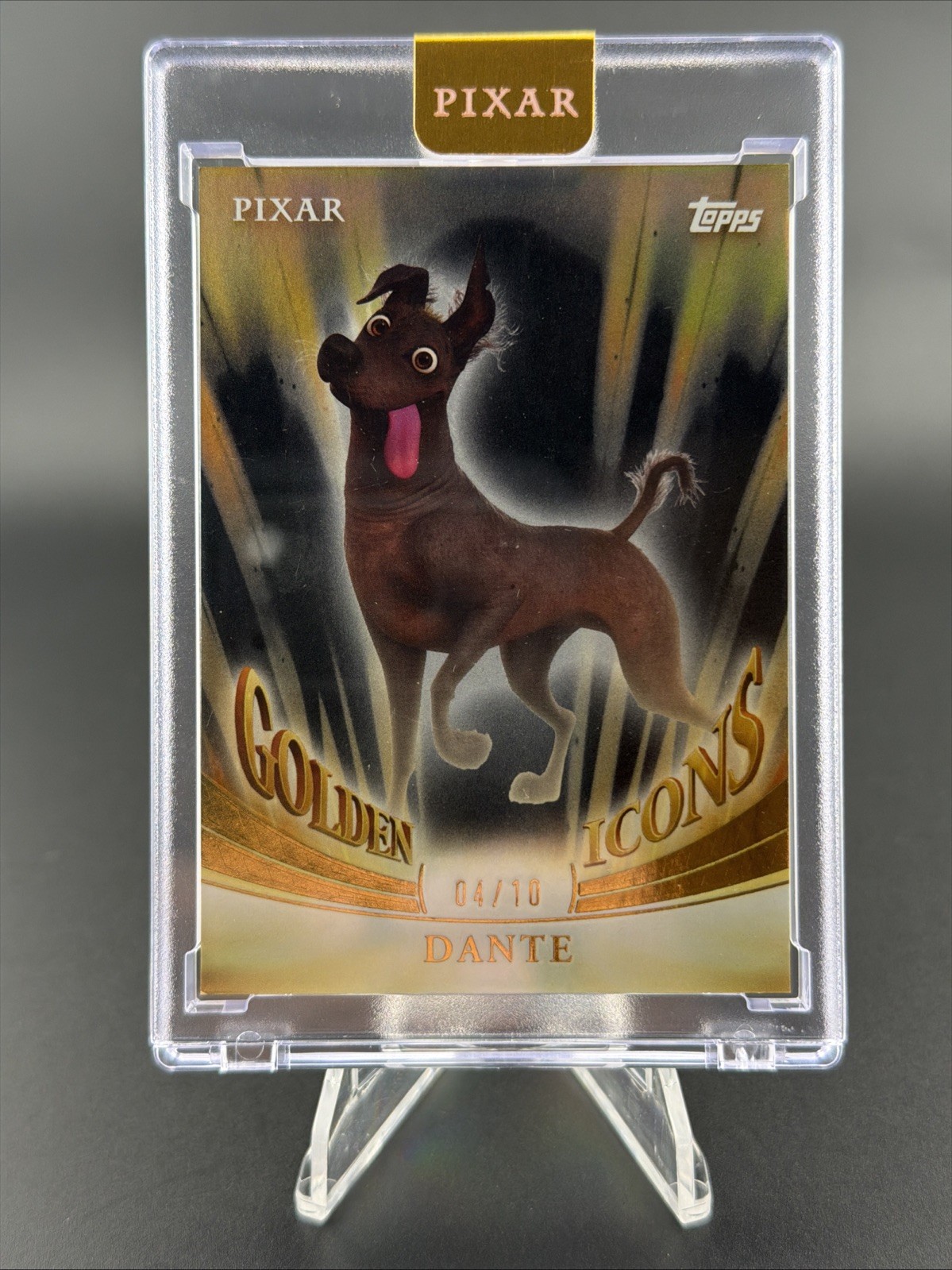 2025 Topps Pixar Gold - Dante - Golden Icons (Encased) 04/10 #GI-73