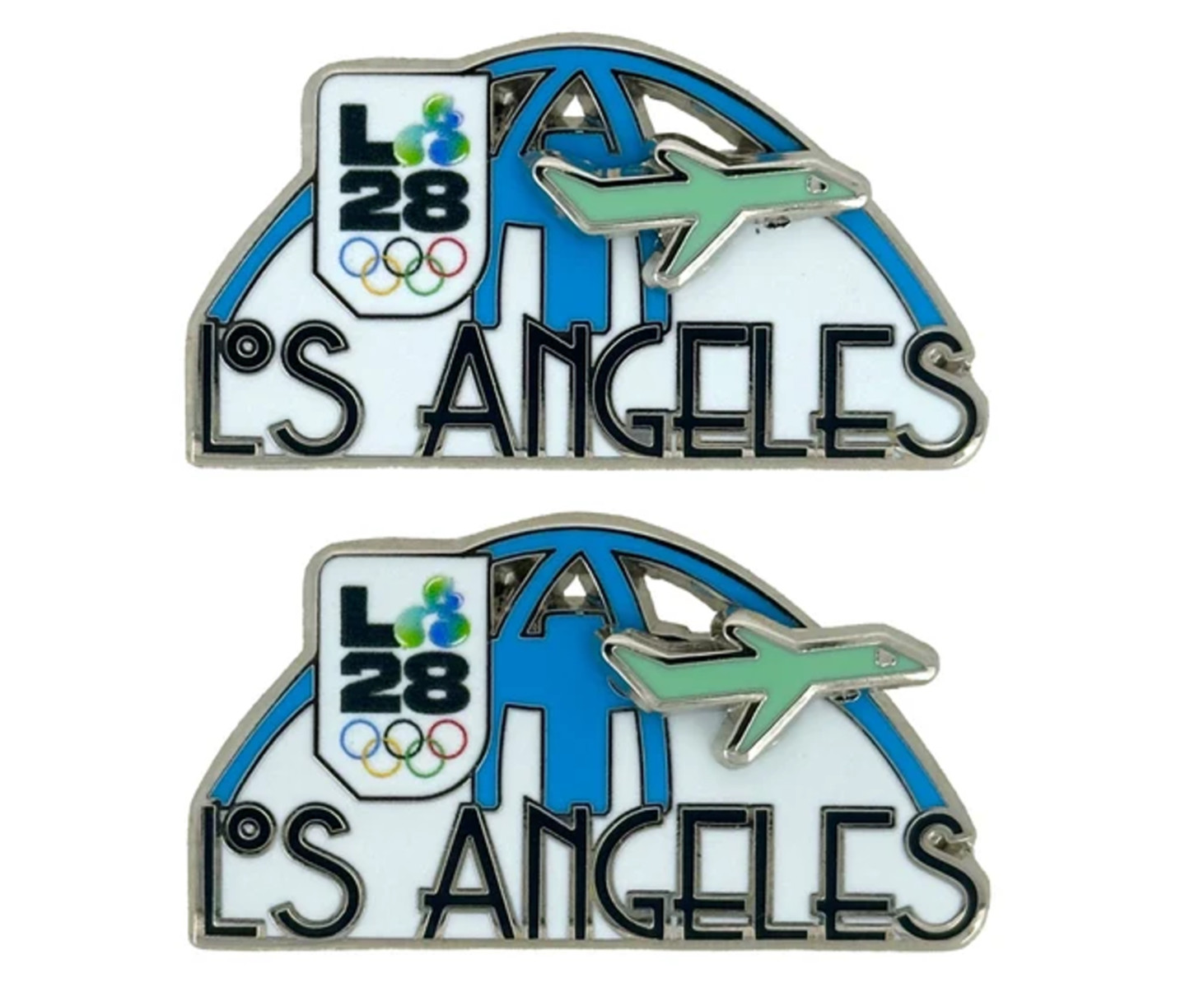 LA28 Summer Olympics Los Angeles 2028 Jet Slider Metal Pin Licensed BRAND NEW