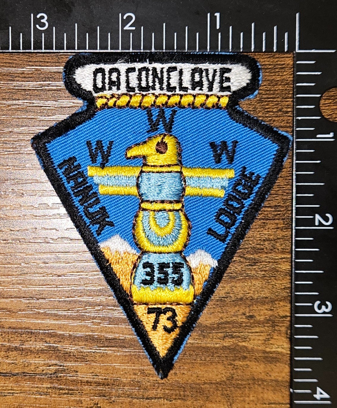 Nanuk Lodge 355 OA Conclave 1973 OA WWW Boy Scout Patch