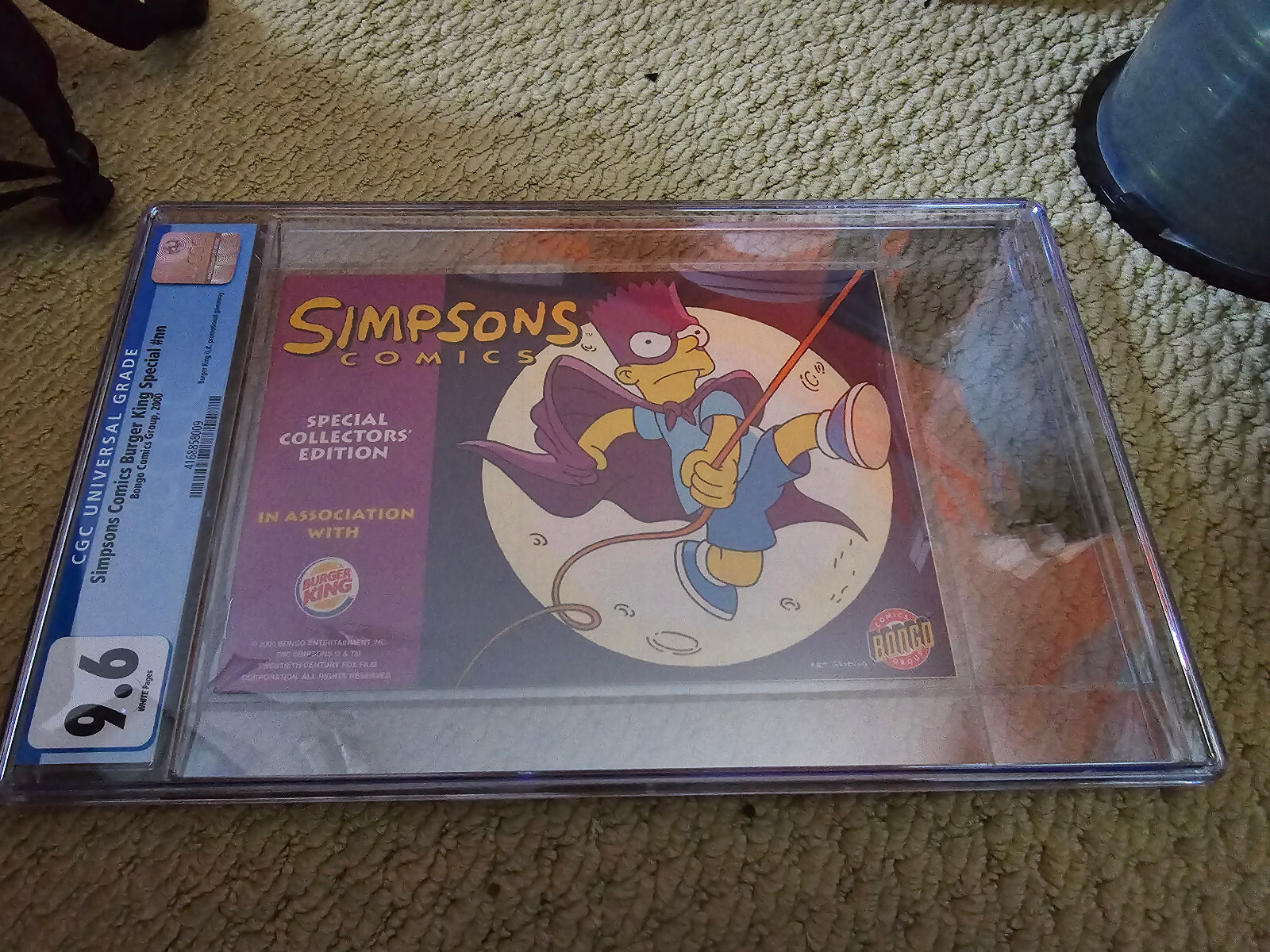 SIMPSONS COMICS BURGER KING SPECIAL NN CGC 9.6 UK Promo Comic 2000 LOW POP RARE
