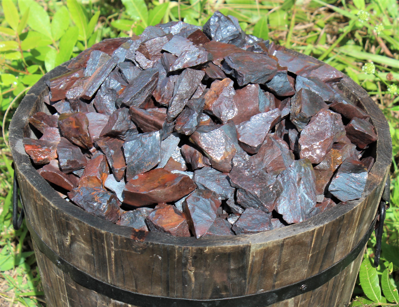 8 oz Hematite Rough Natural Stones: 'A' Grade Raw Hematite Crystals 1/2 lb