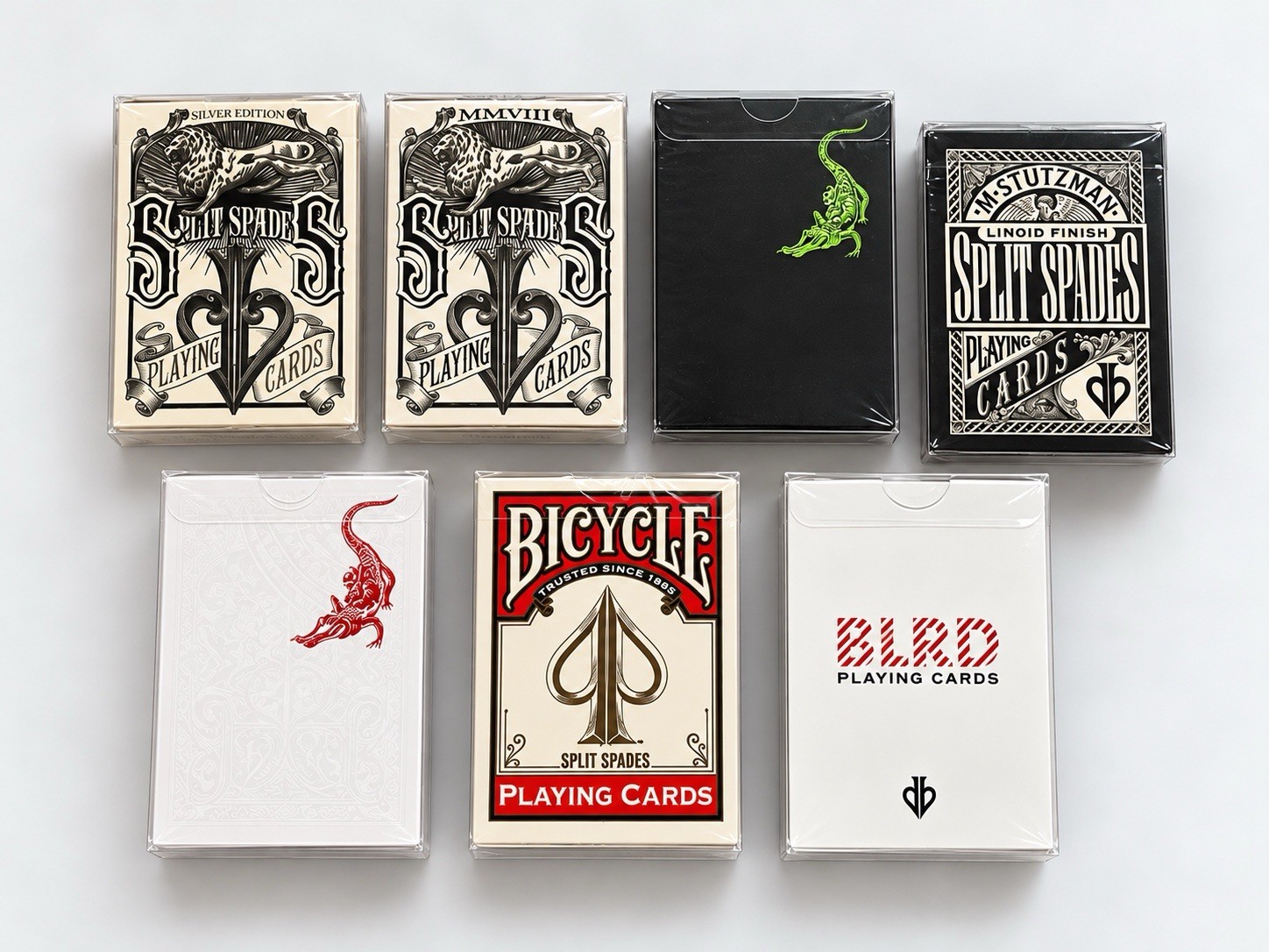 DAVID BLAINE COLLECTOR’S LOT — 7 RARE PLAYING CARD DECKS