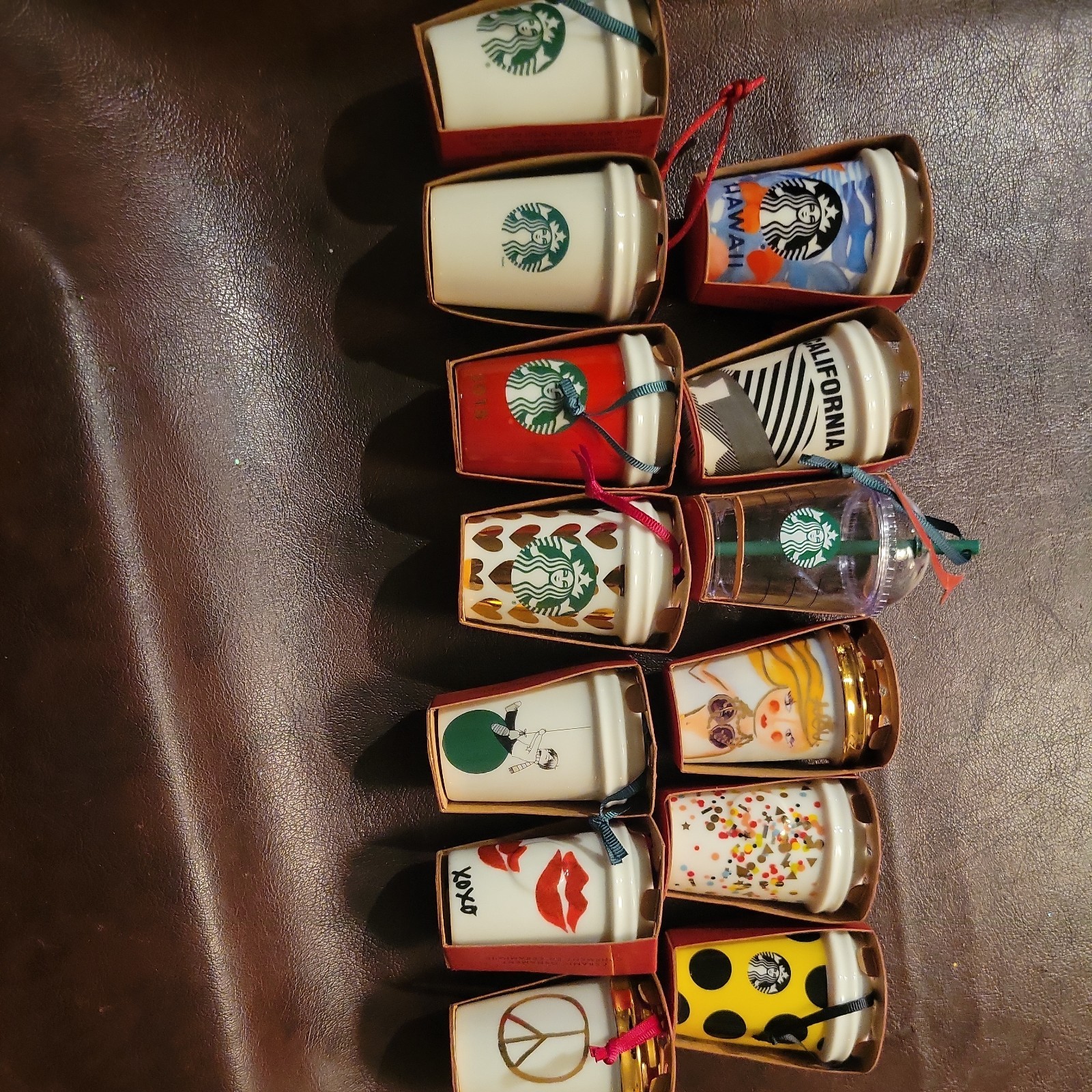 Lot Of 13 BRAND NEW SEALED STARBUCKS Christmas Ornaments Awesome 
