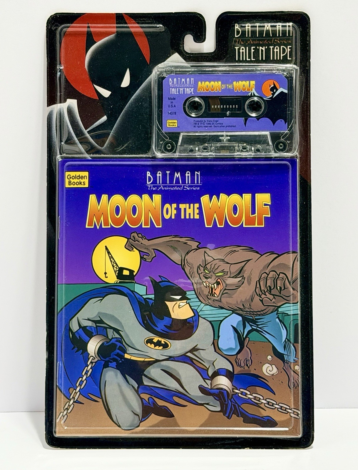 Batman Animated Series Moon of the Wolf Tale N Tape Golden Books #14378 RARE