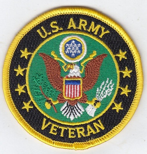 US ARMY VETERAN Embroidered Patches 3