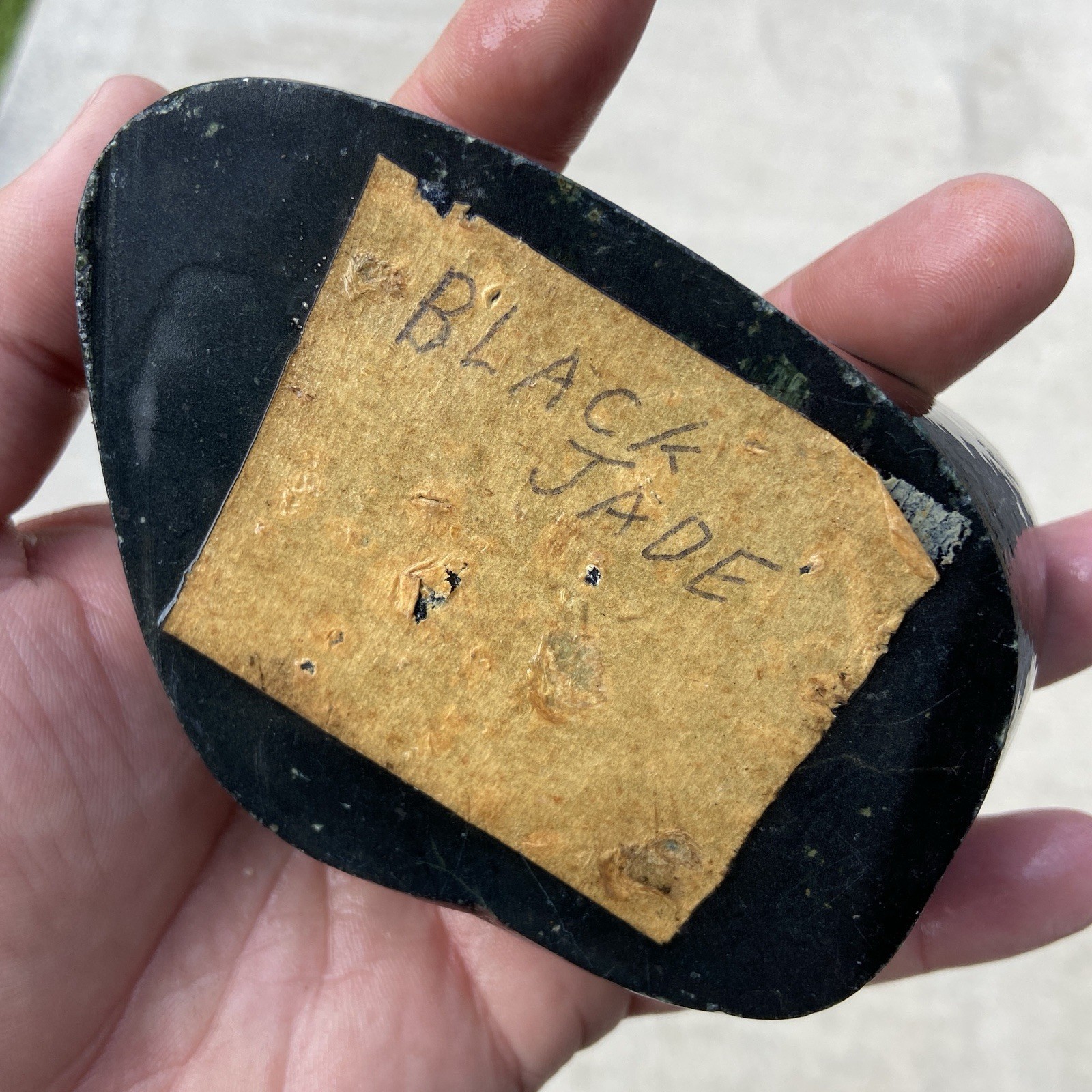 Washington Black Jade Old Lapidary Rough Stone 1 Pound 6.88 Oz Washington Black Jade Old Lapidary Rough Stone 1 Pound 6.88 Oz