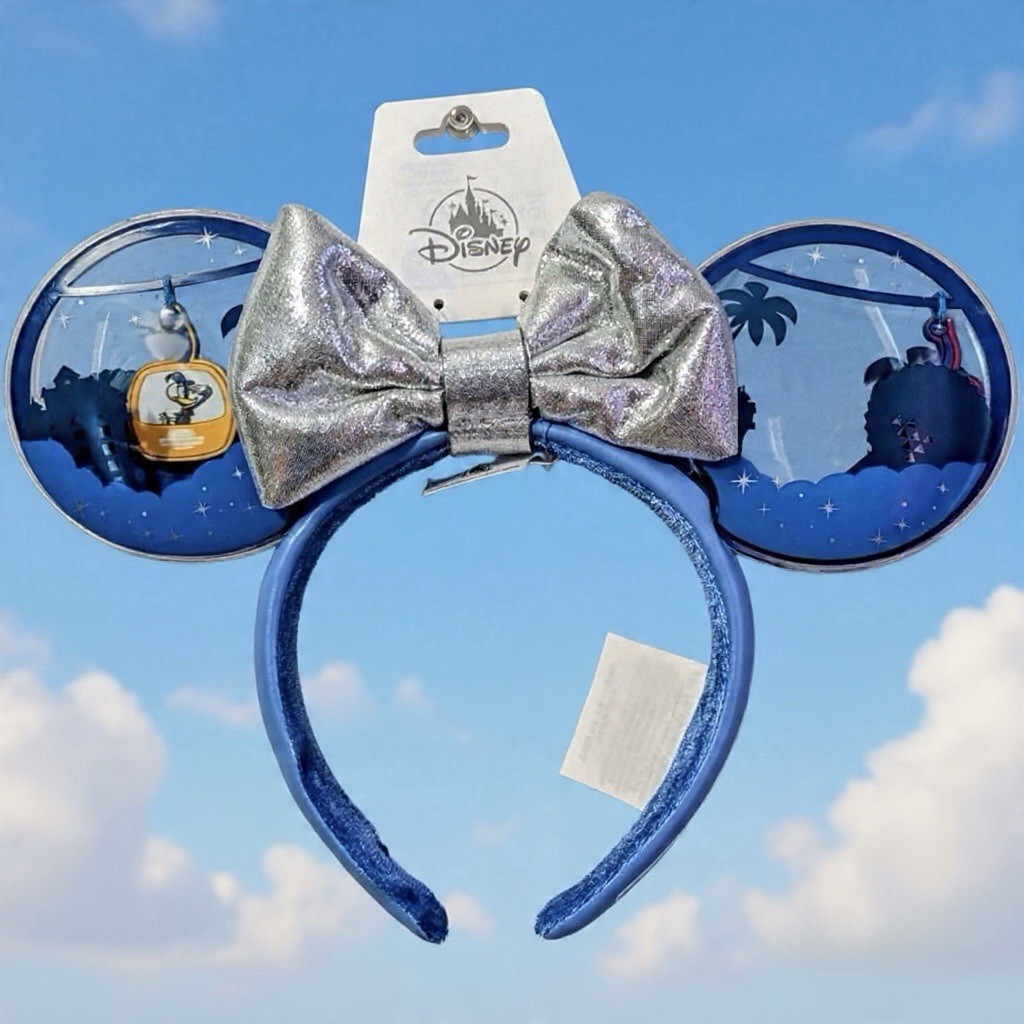 2025 Walt Disney World Skyliner Moving Minnie Mouse Ears Removable Bow