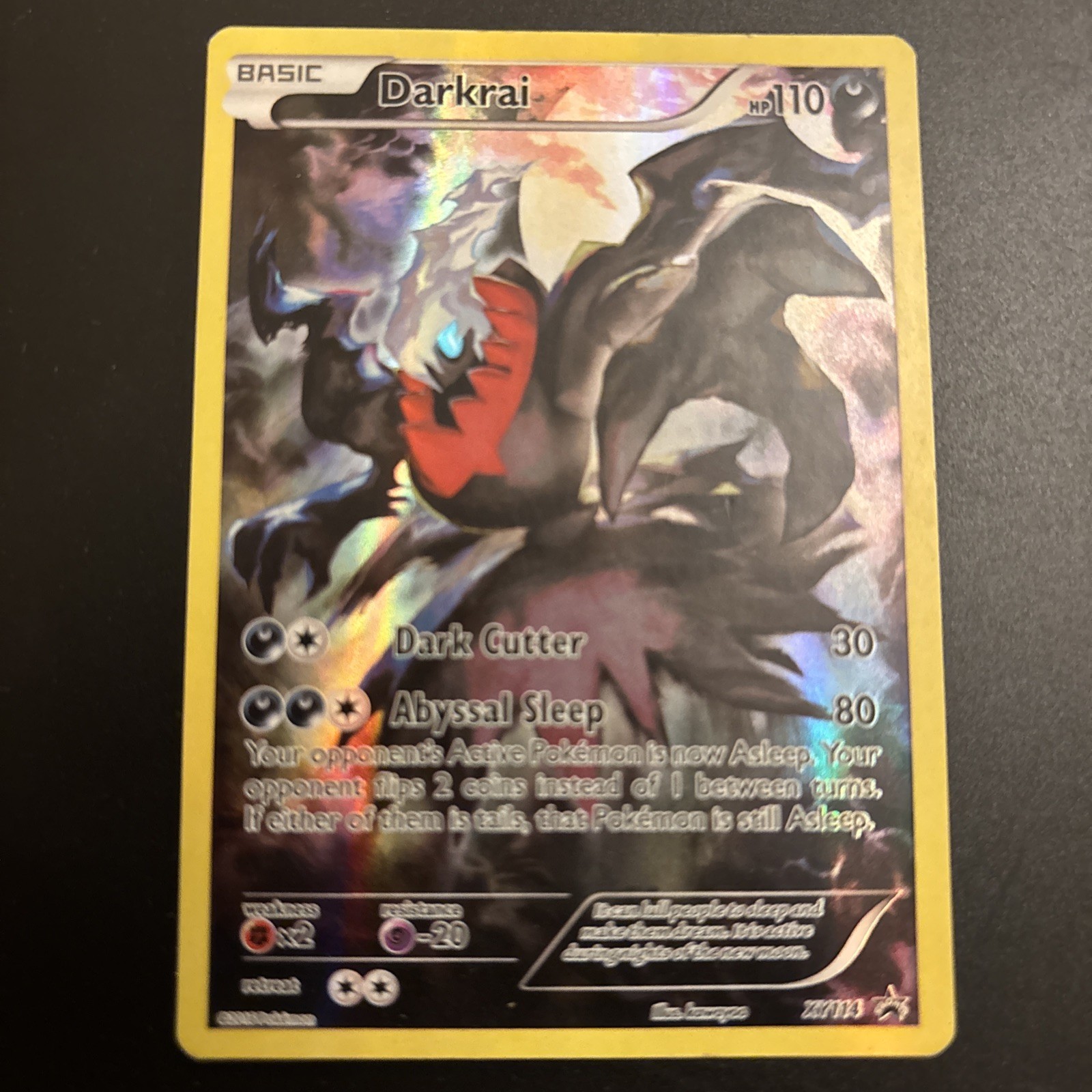 Pokemon TCG Darkrai Full Art Promo Xy114 XY Holo Pokemon TCG Darkrai Full Art Promo Xy114 XY Holo