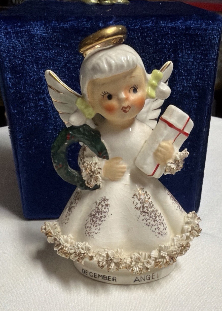 Rare Napco December Angel With Original Price , Japan