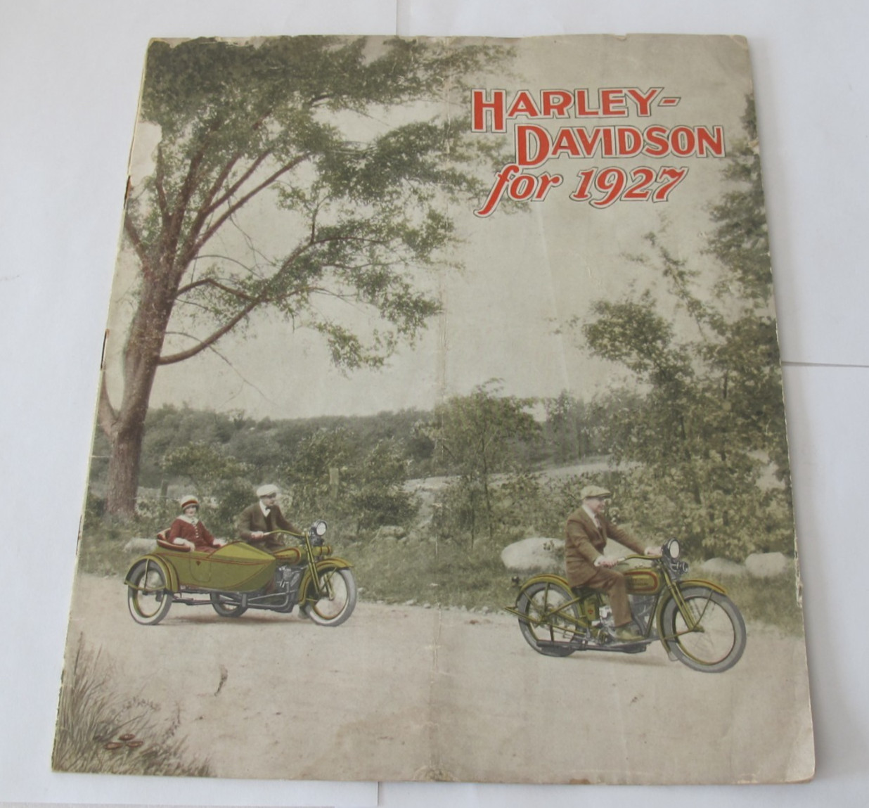 Vintage Original 1927 Harley Davidson Motorcycle Catalog Brochure
