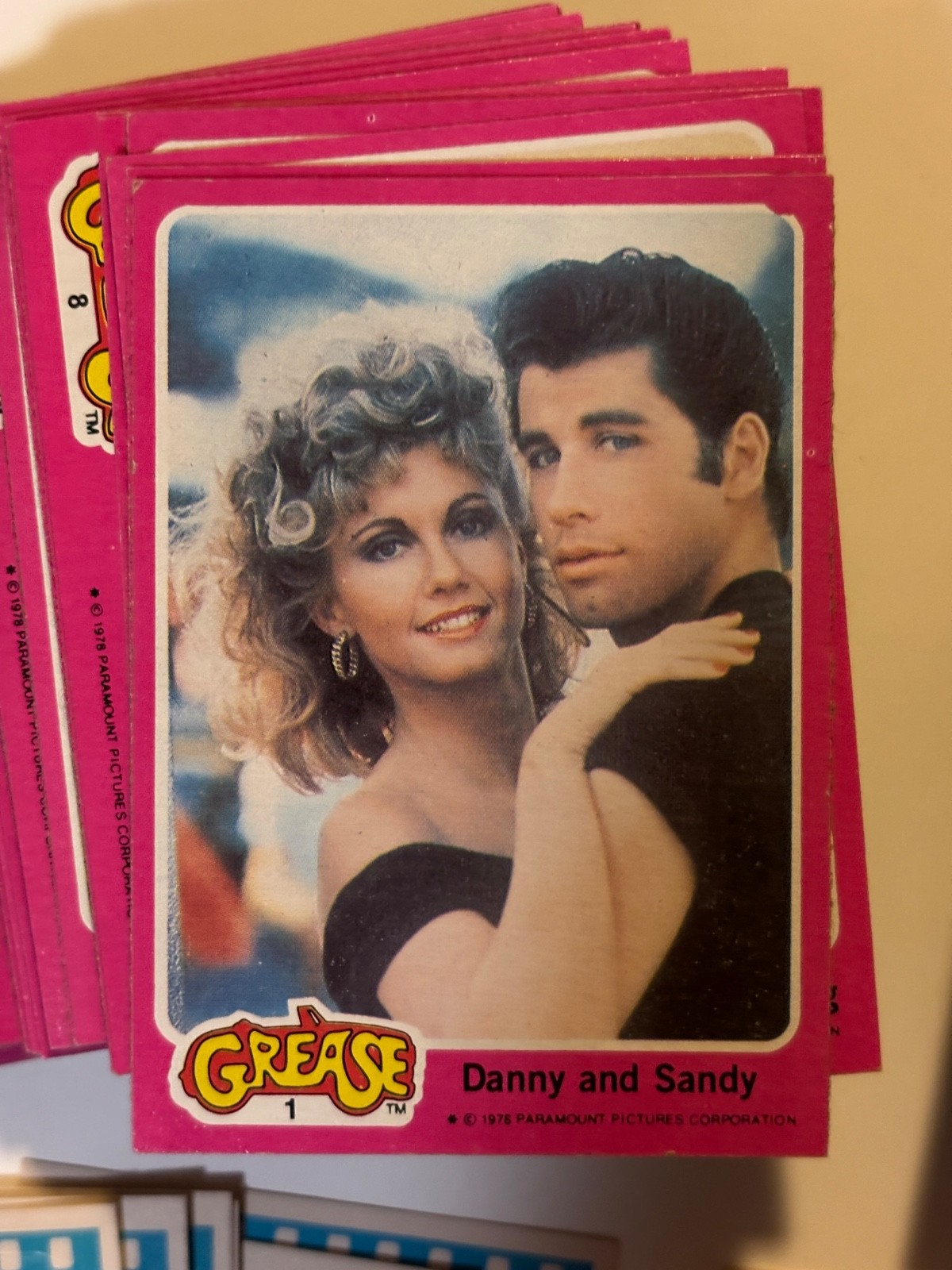 GREASE 1978 Topps BOTH COMPLETE SETS/STICKERS 132/22 Near Mint-Mint Beauties HOT