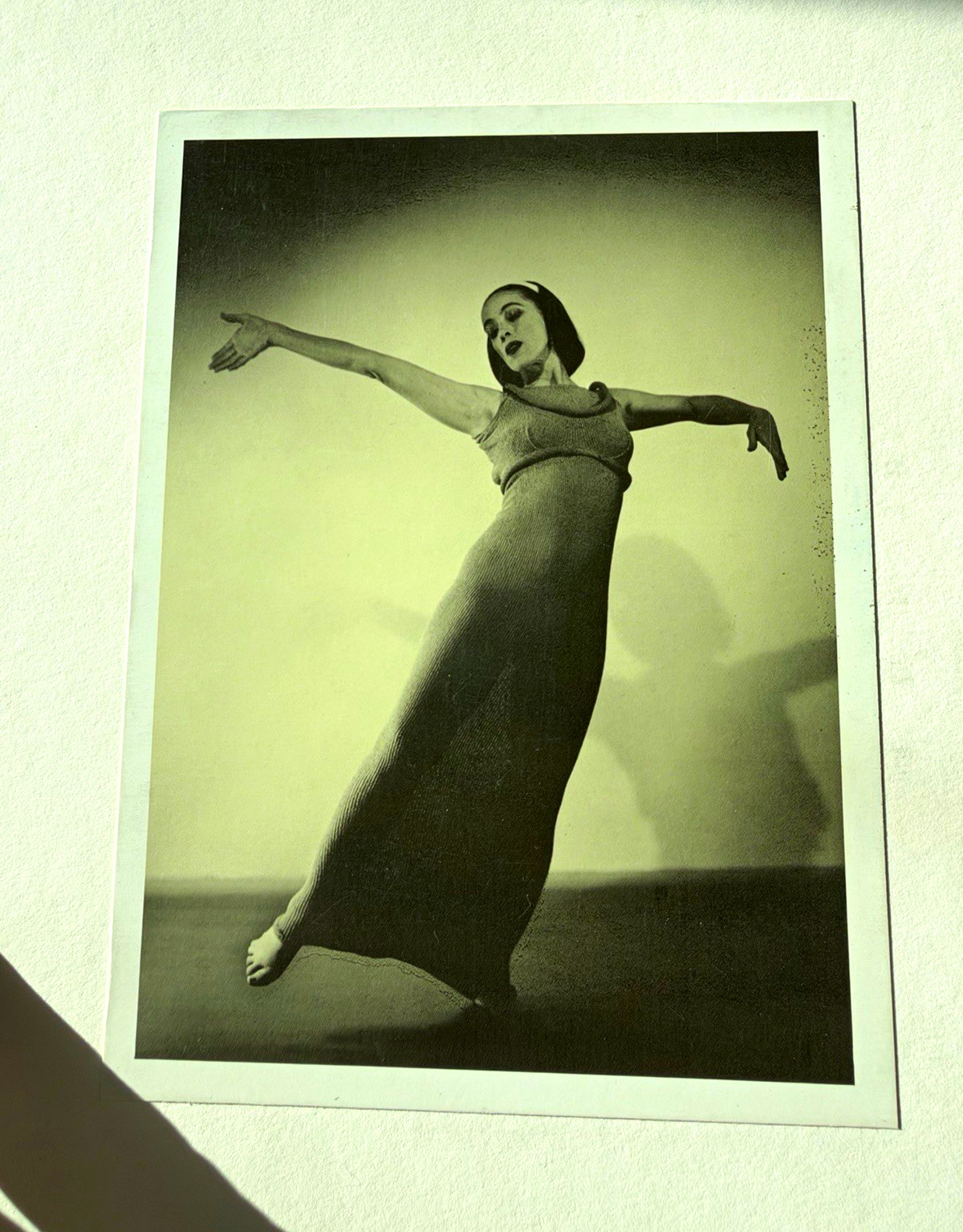 Barbara Morgan B&W Portrait Dance Photograph of Martha Graham - Signed, Unframed Barbara Morgan B&W Portrait Dance Photograph of Martha Graham - Signed, Unframed