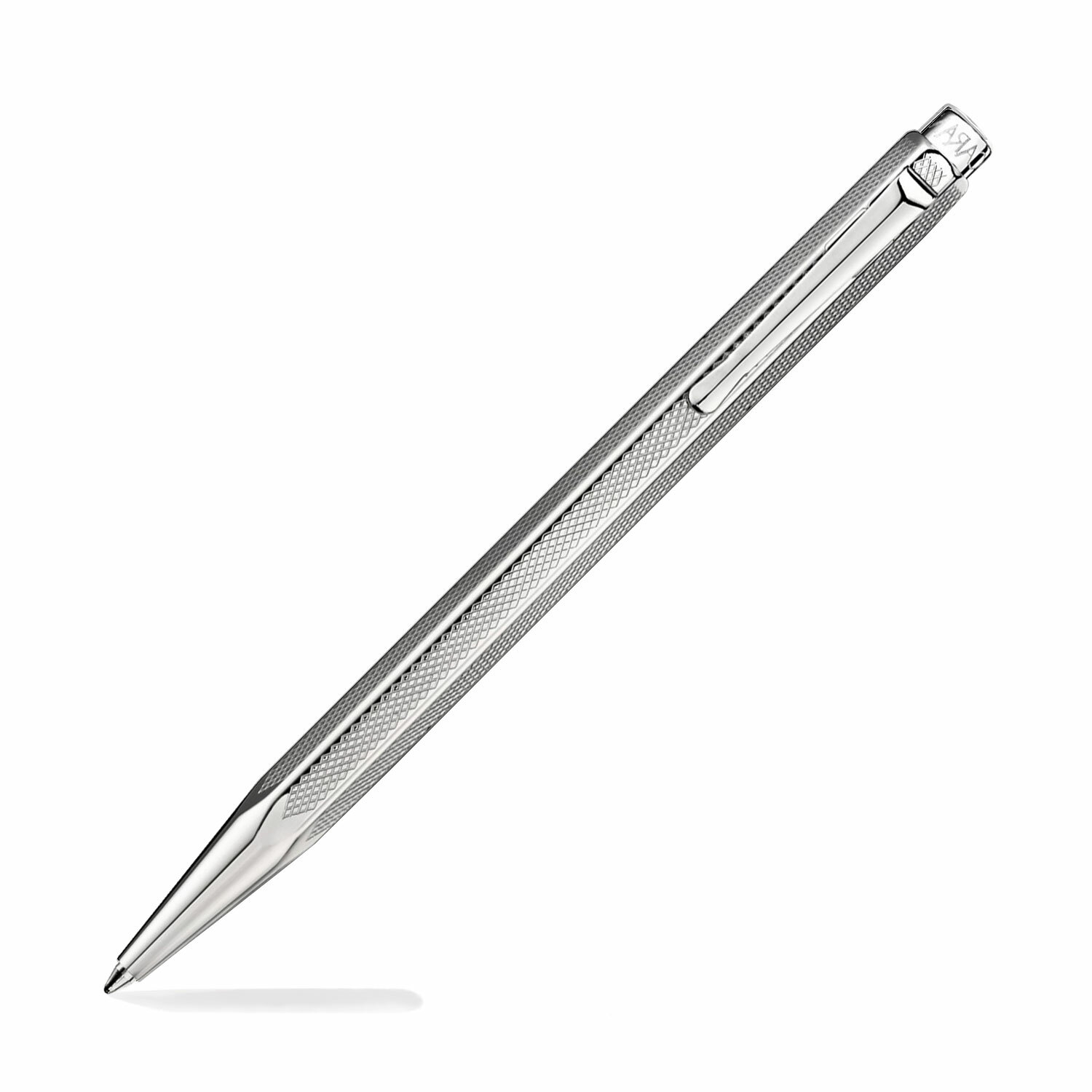 Caran D'ache Ecridor Ballpoint Pen - Retro Silver Plated and Palladium Coated