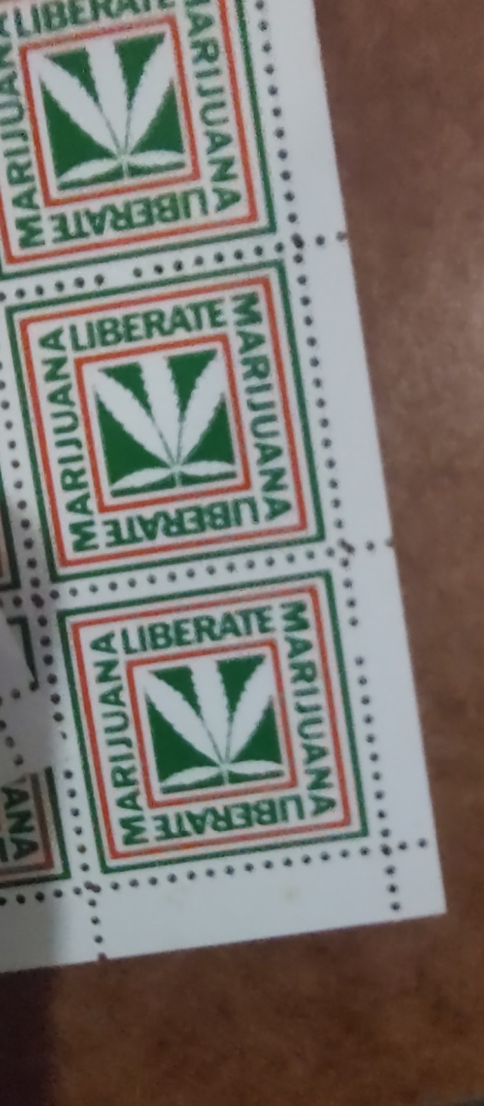 2 Vintage 1970s NORML Liberate Marijuana Stamps 176 Total 2 Full Sheets Rare